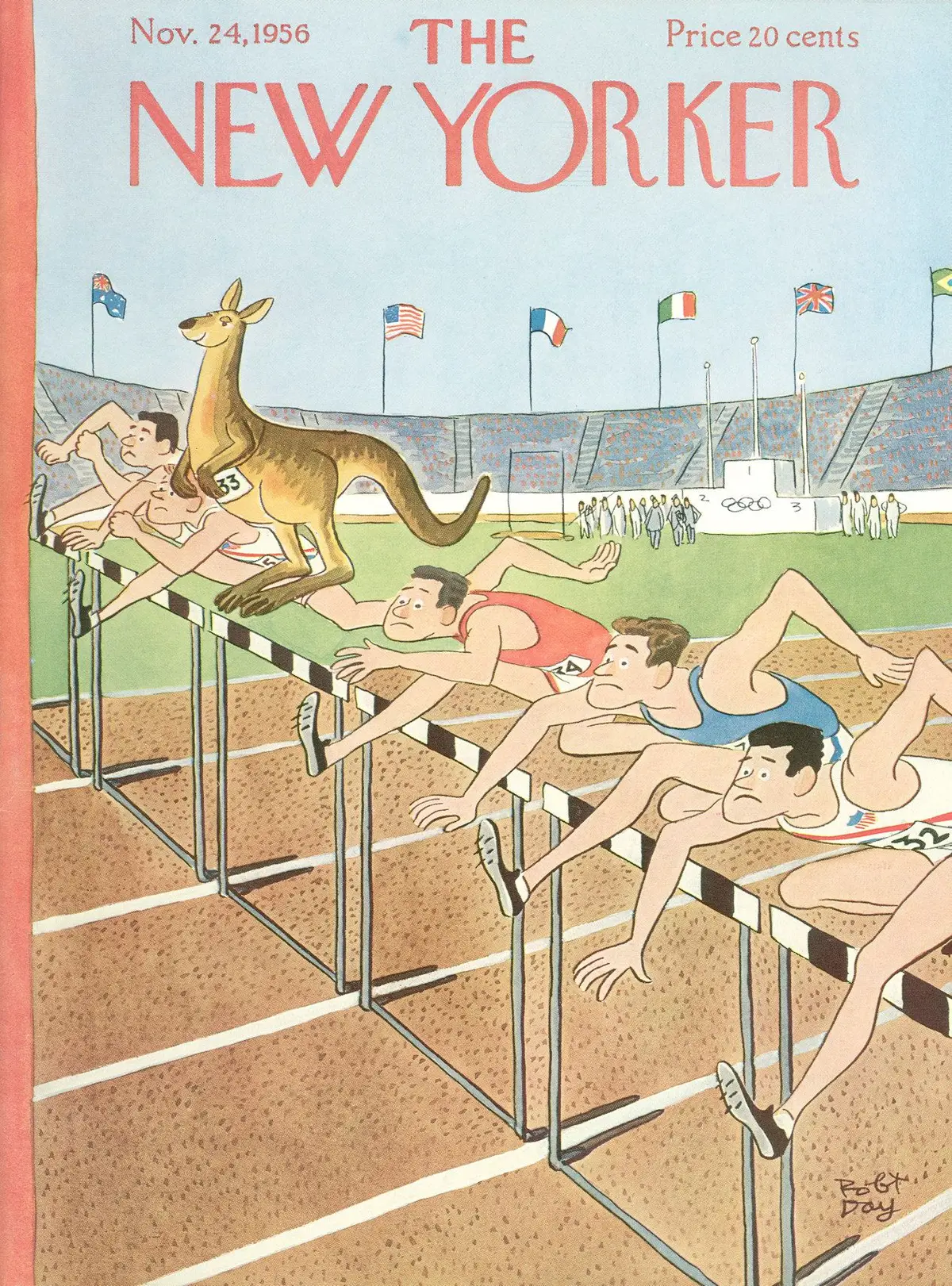 Обложка The New Yorker, 24 ноября 1956, художник Роберт Дэй