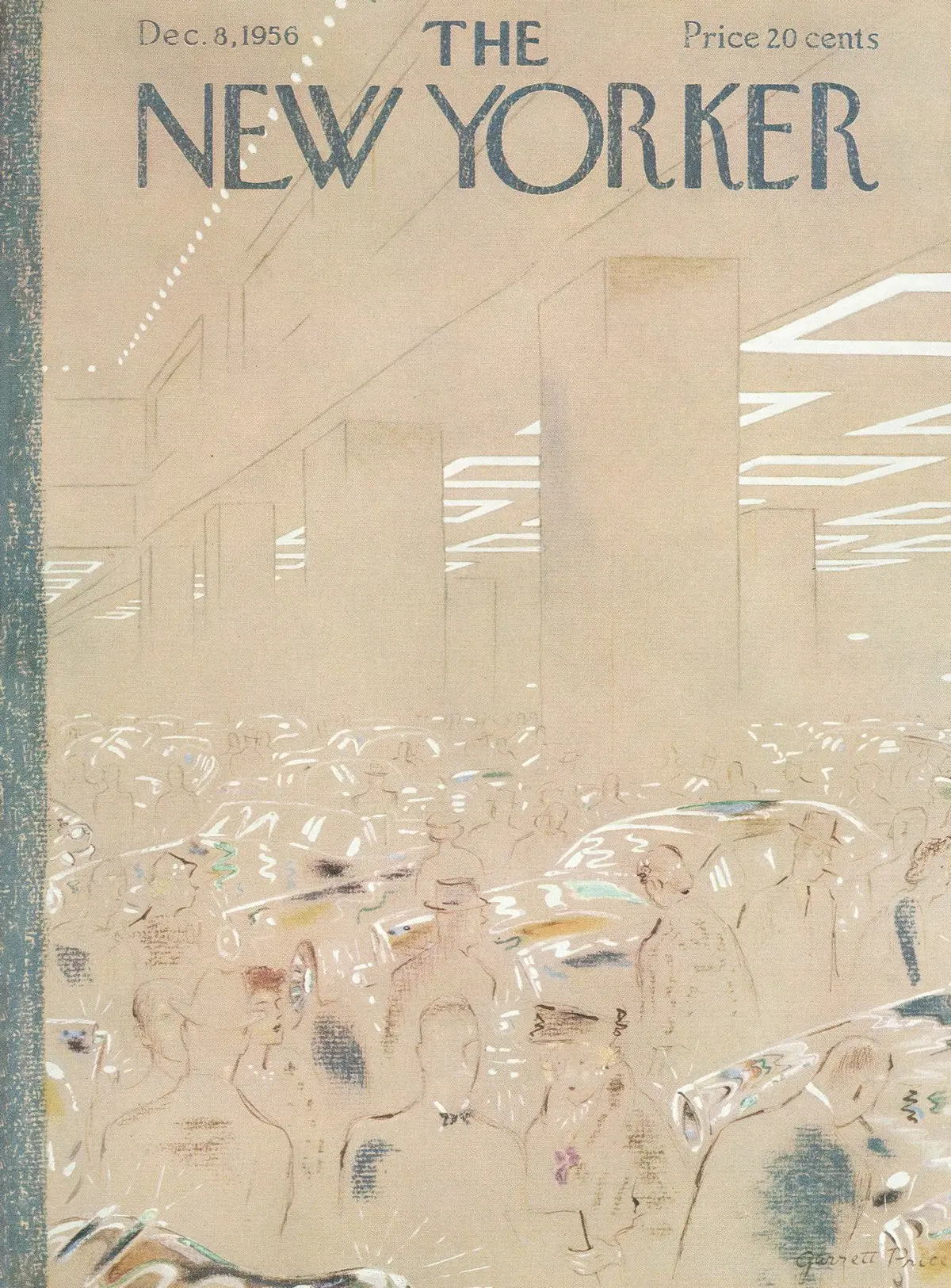 Обложка The New Yorker, 8 декабря 1956, художник Гарретт Прайс