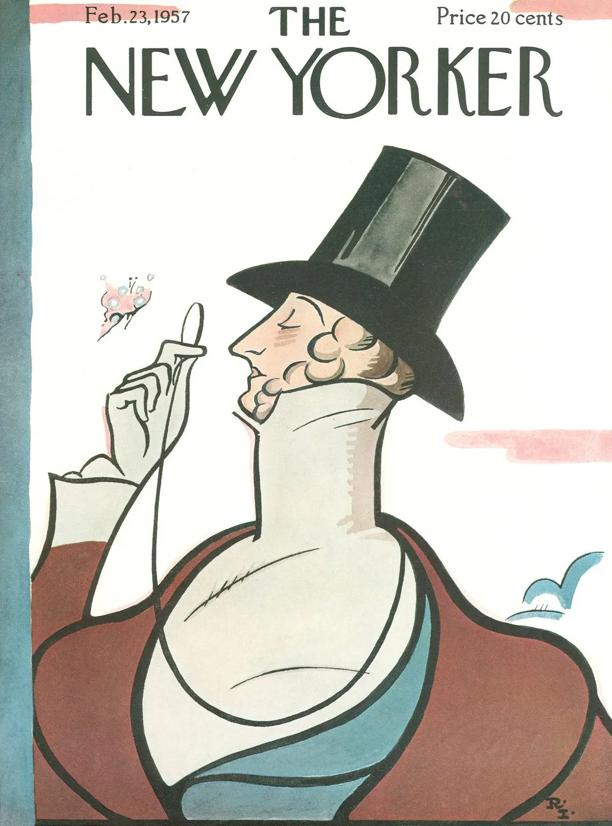 Обложка The New Yorker, 23 февраля 1957, художник Реа Ирвин