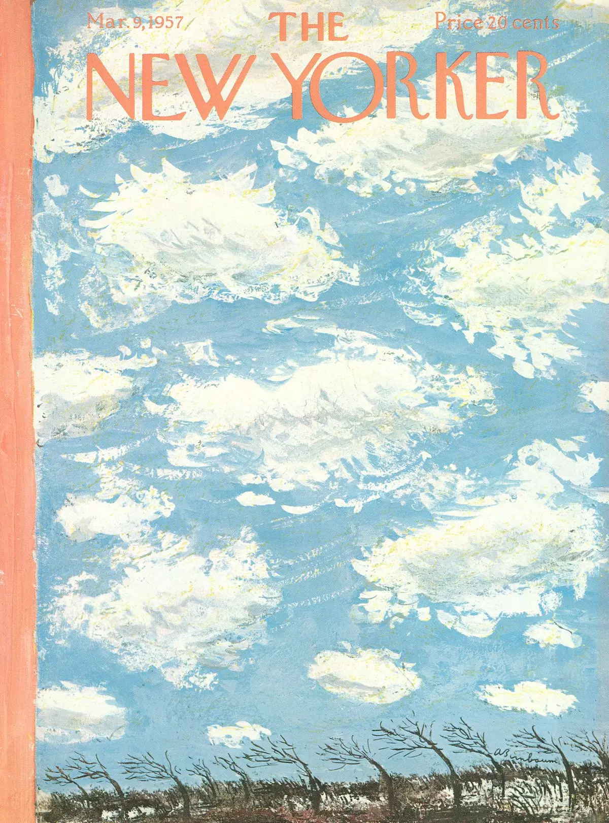 Обложка The New Yorker, 9 марта 1957, художник Эйб Бирнбаум
