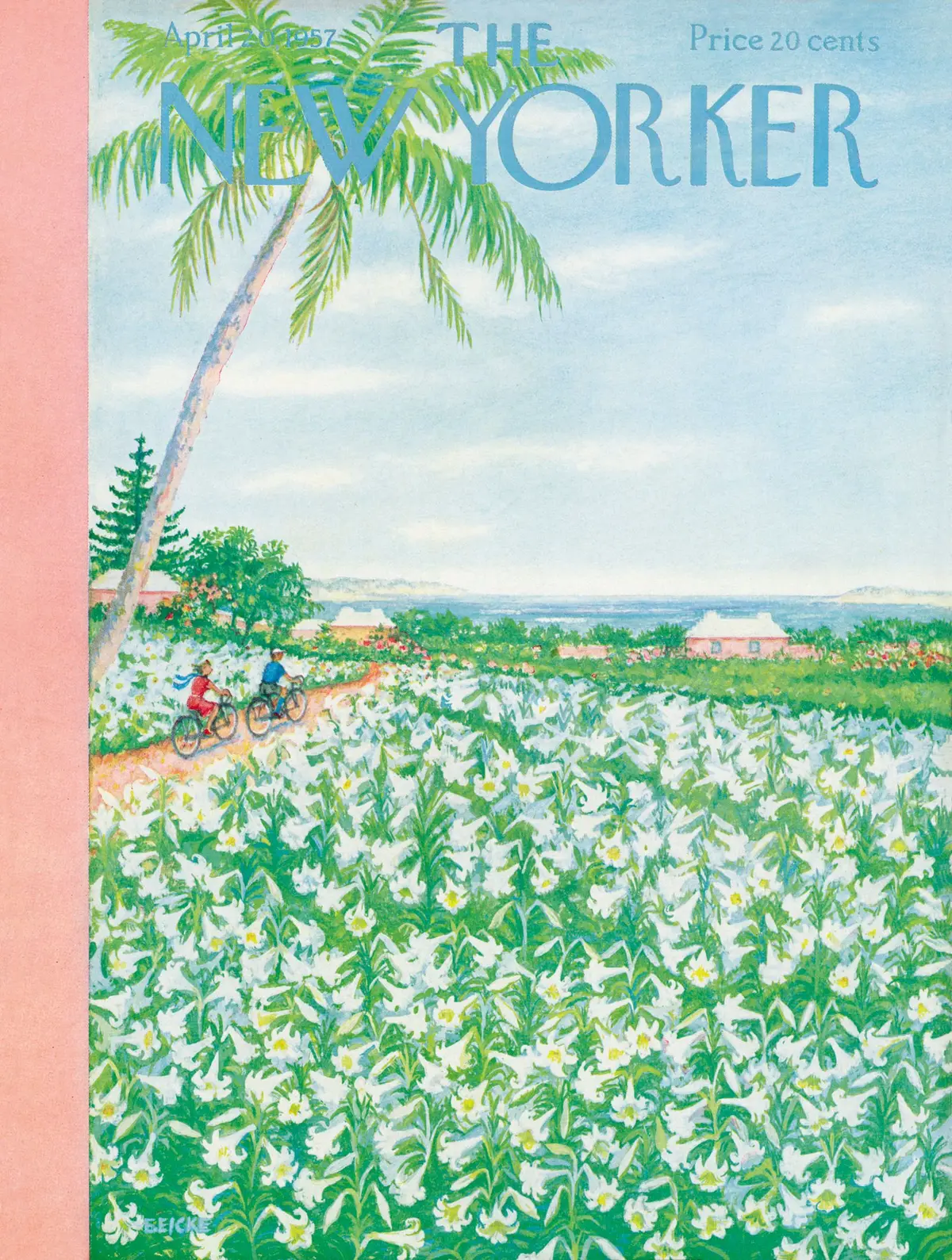 Обложка The New Yorker, 20 апреля 1957, художник Эдна Айке