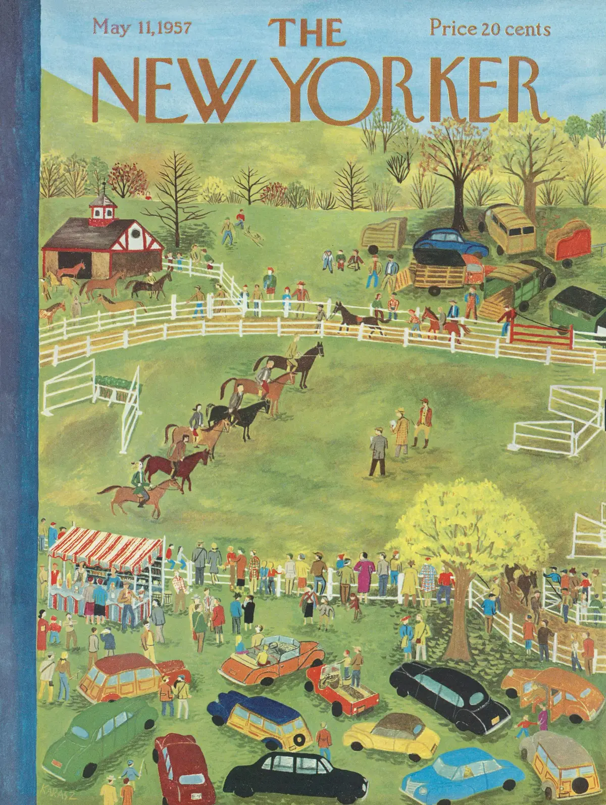 Обложка The New Yorker, 11 мая 1957, художник Илонка Карас