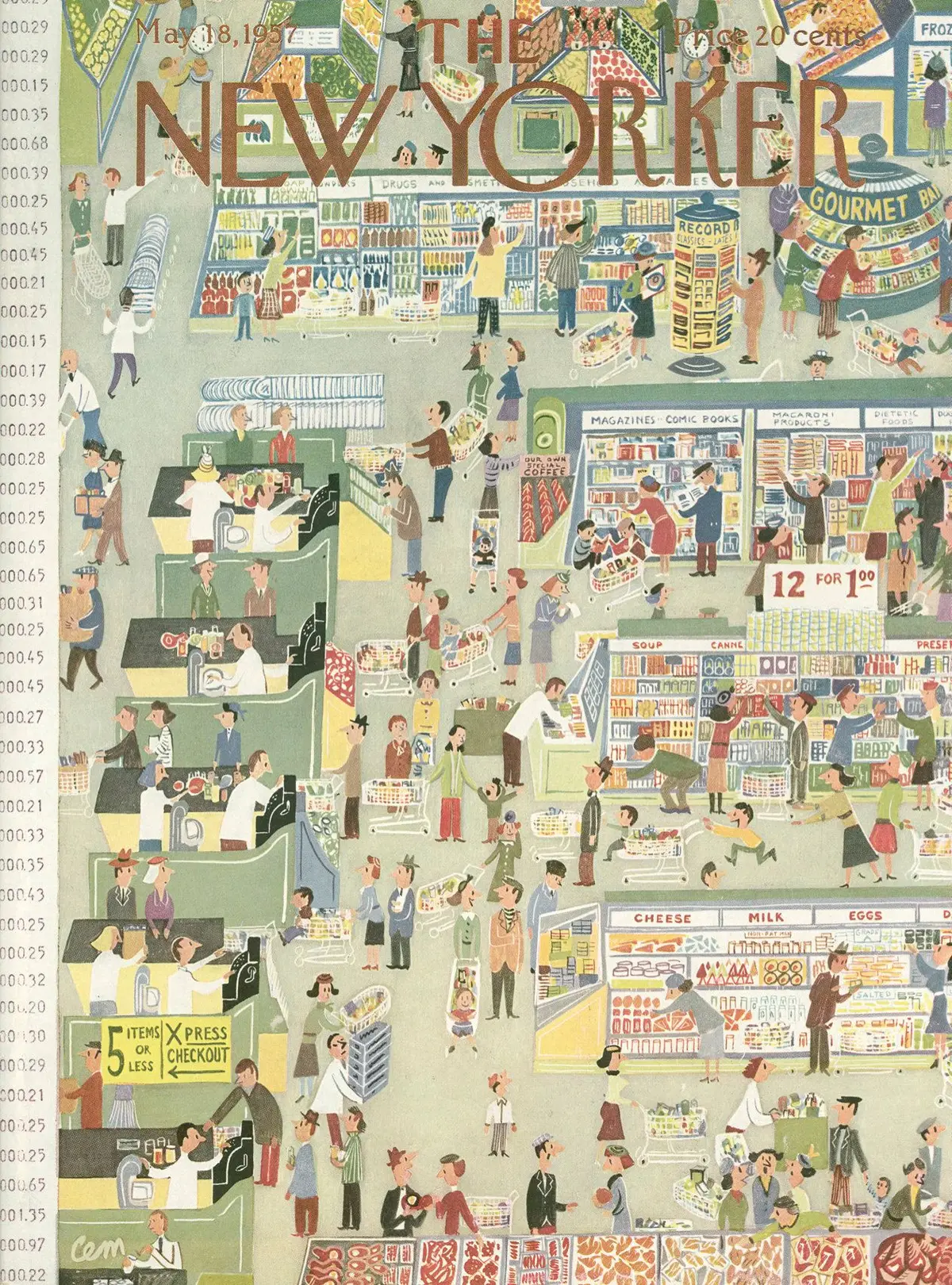 Обложка The New Yorker, 18 мая 1957, художник Чарльз Мартин