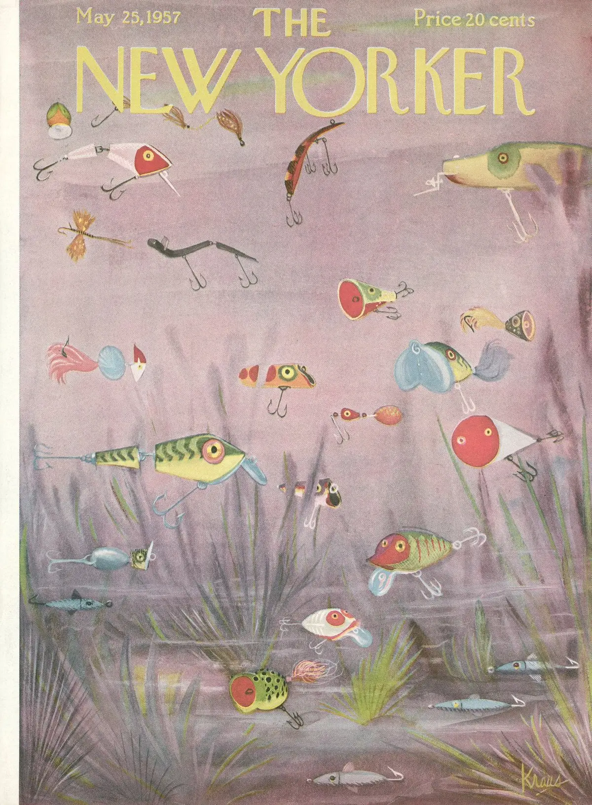 Обложка The New Yorker, 25 мая 1957, художник Роберт Краус