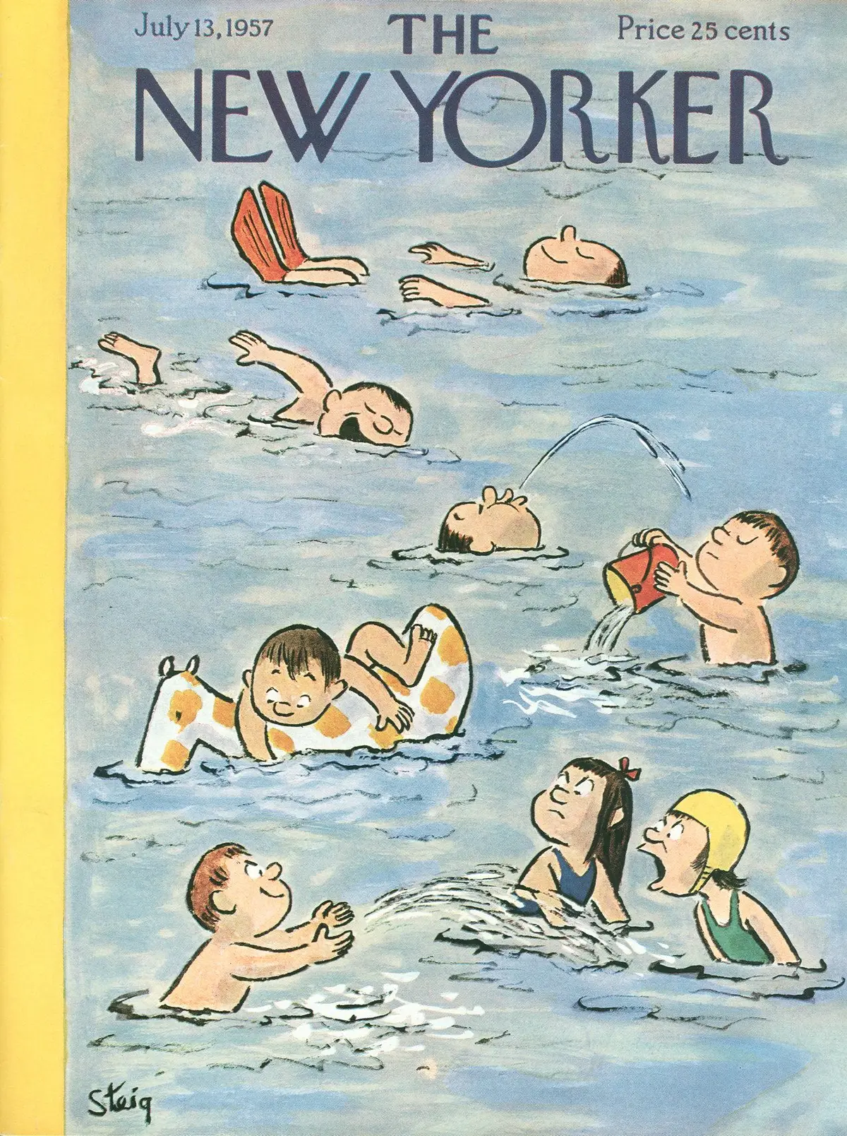 Обложка The New Yorker, 13 июля 1957, художник Уильям Стейг