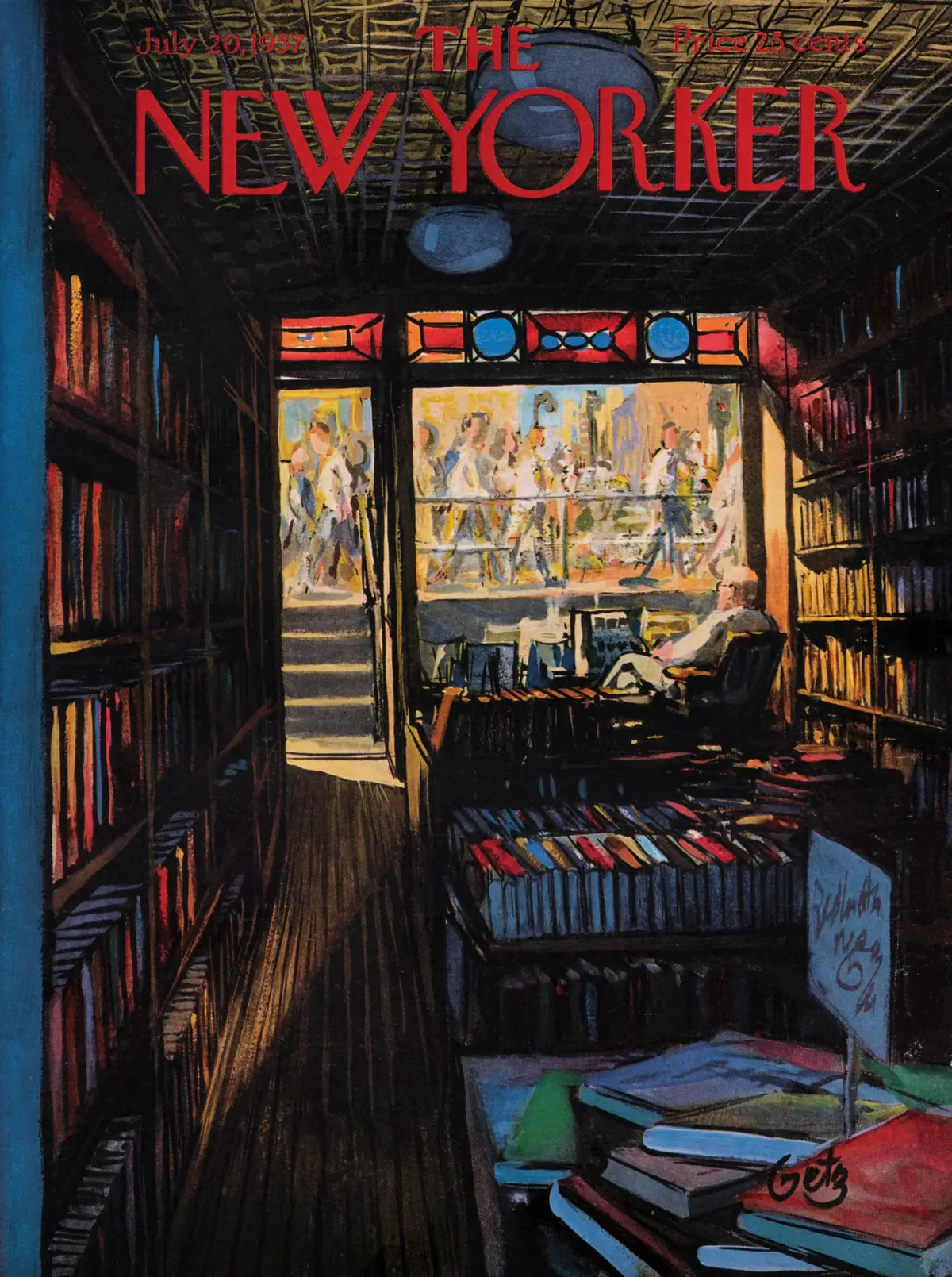 Обложка The New Yorker, 20 июля 1957, художник Артур Гетц