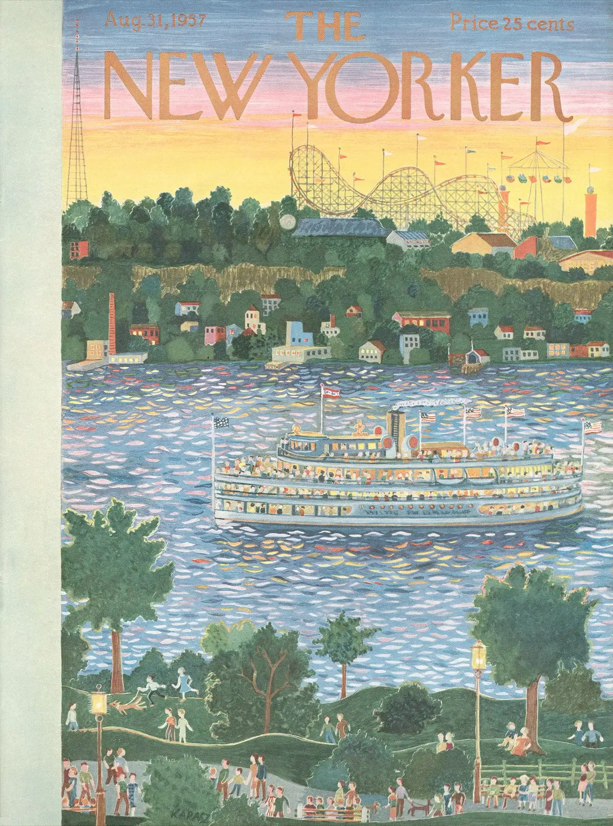 Обложка The New Yorker, 31 августа 1957, художник Илонка Карас