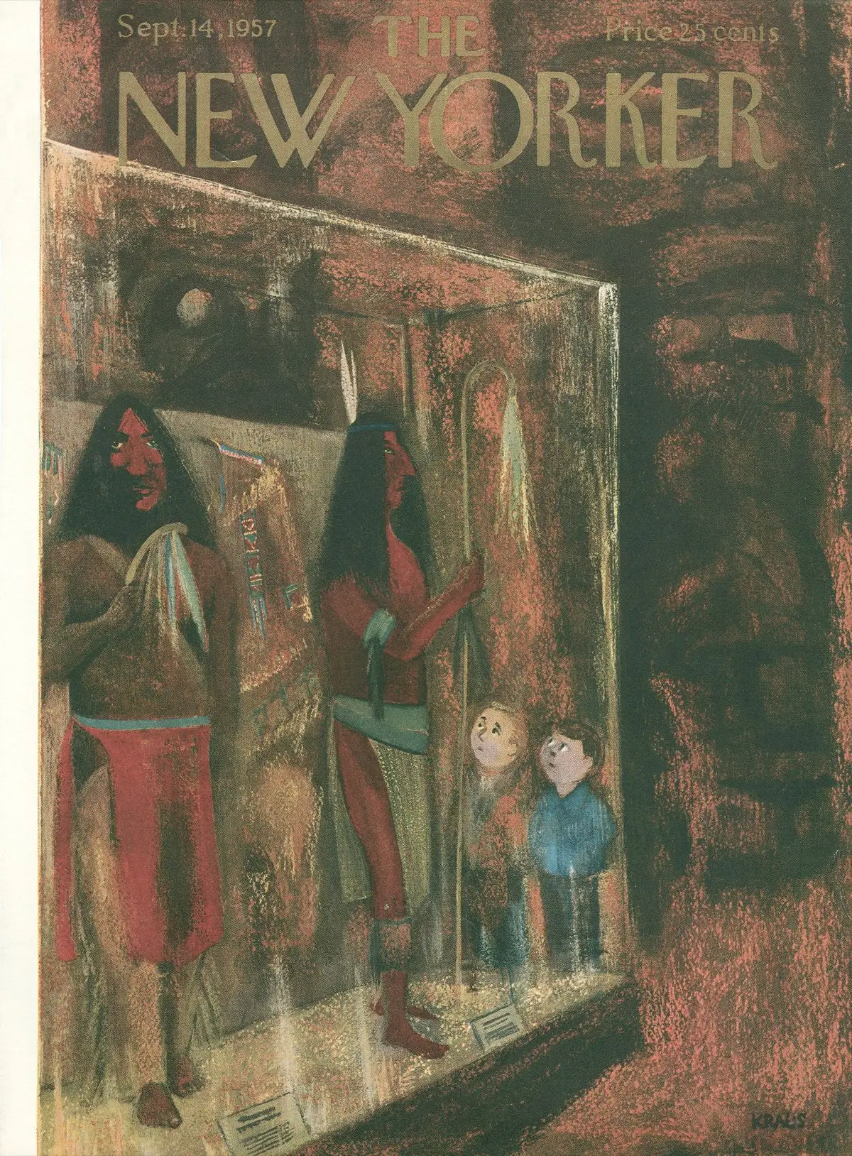 Обложка The New Yorker, 14 сентября 1957, художник Роберт Краус