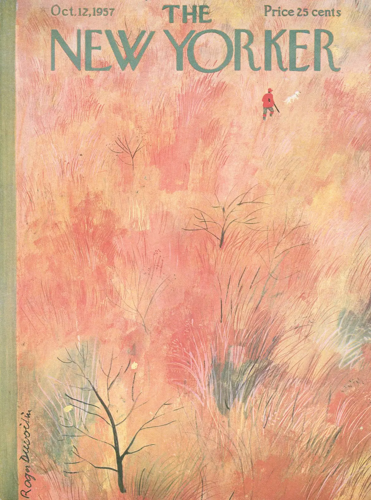 Обложка The New Yorker, 12 октября 1957, художник Роже Дювуазен