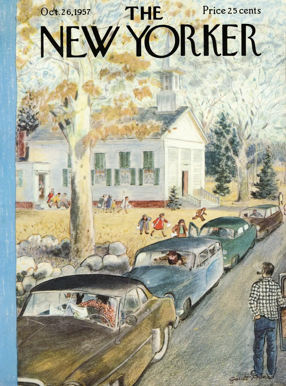 Обложка The New Yorker, 26 октября 1957, художник Гарретт Прайс