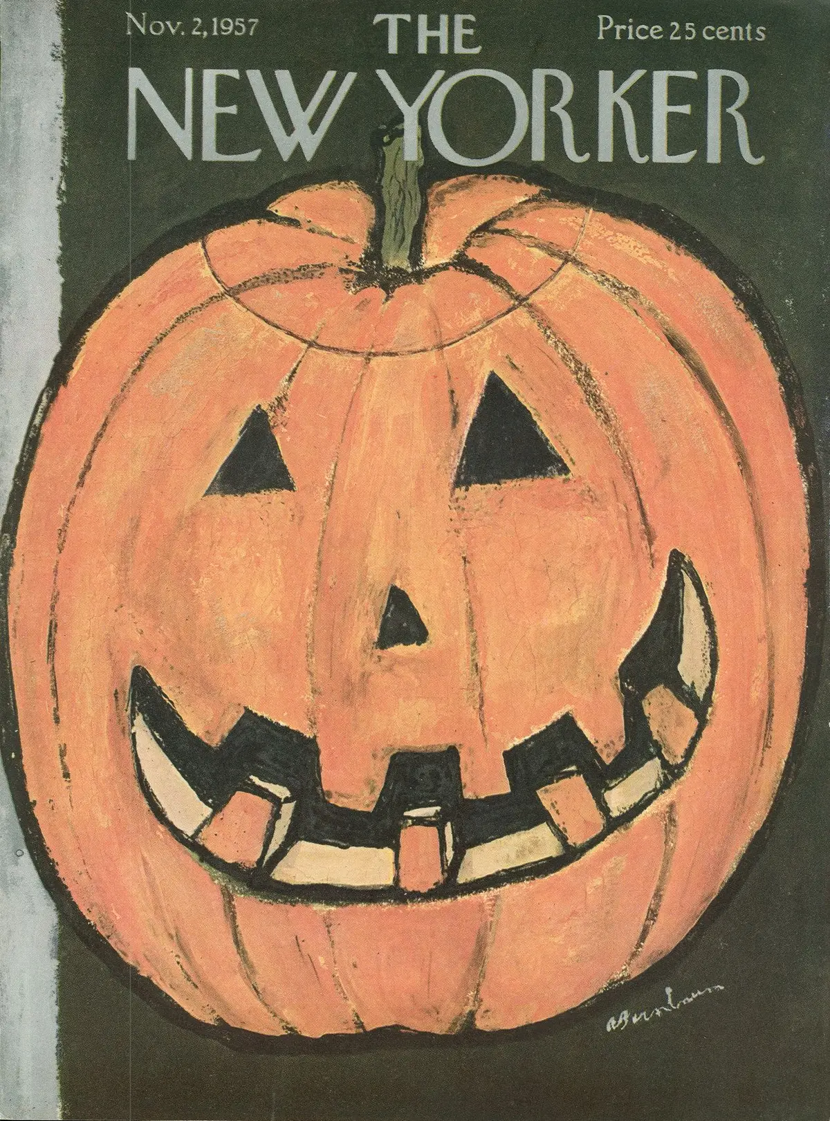 Обложка The New Yorker, 2 ноября 1957, художник Эйб Бирнбаум