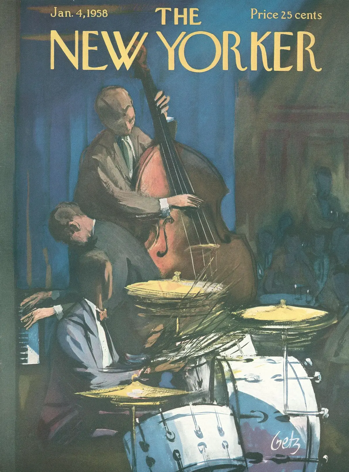 Обложка The New Yorker, 4 января 1958, художник Артур Гетц