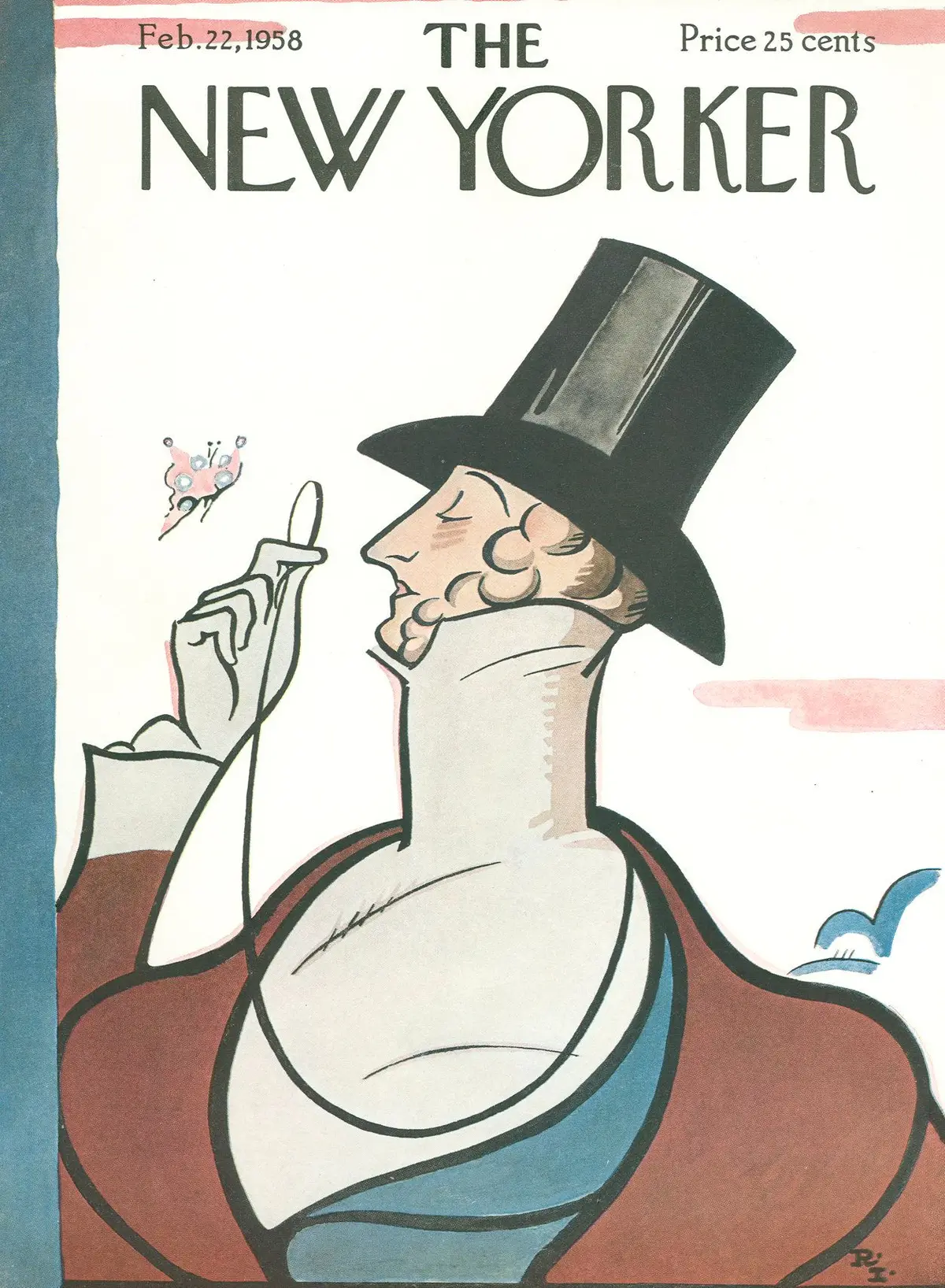 Обложка The New Yorker, 22 февраля 1958, художник Реа Ирвин