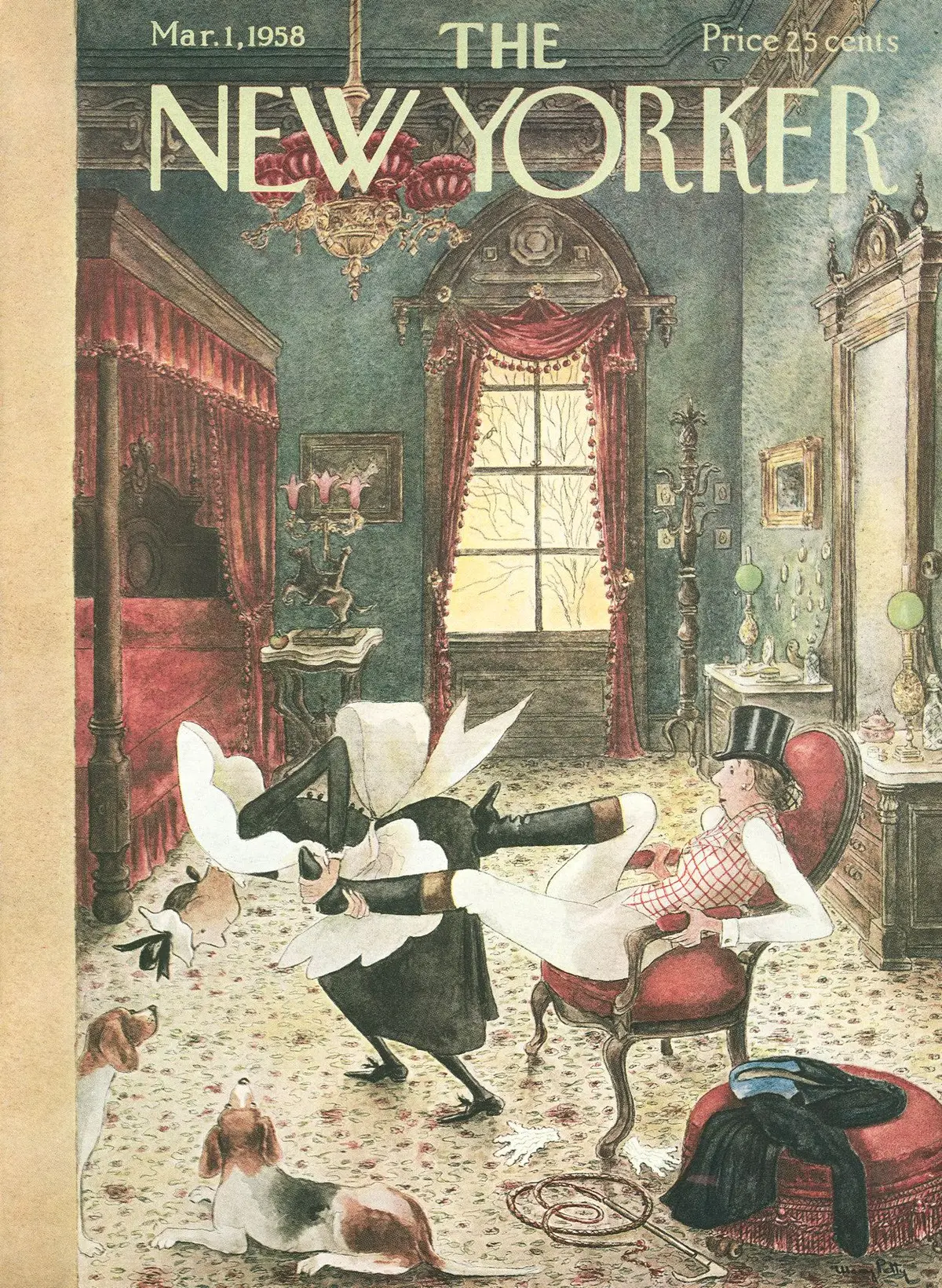 Обложка The New Yorker, 1 марта 1958, художник Мэри Петти