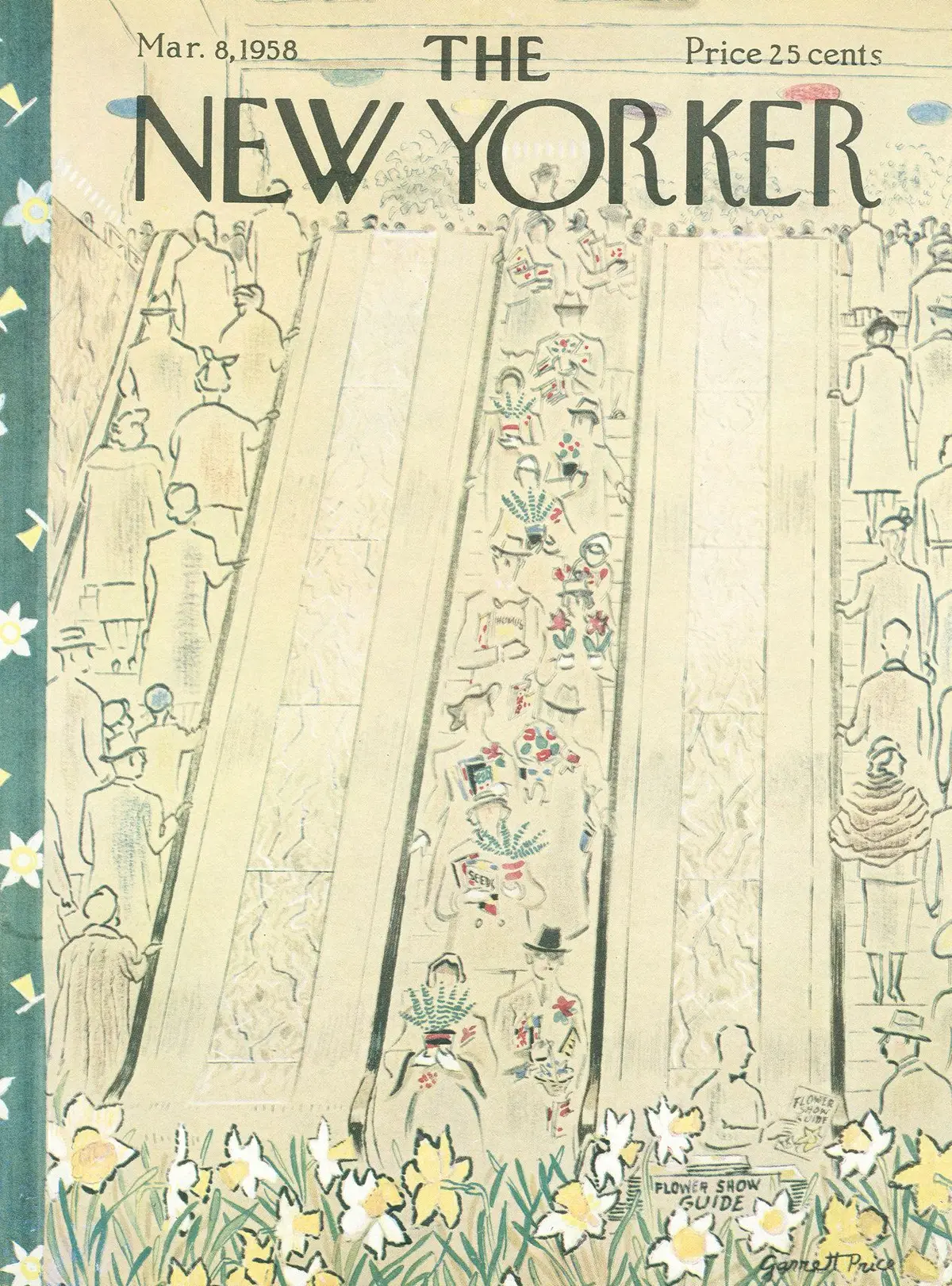 Обложка The New Yorker, 8 марта 1958, художник Гарретт Прайс