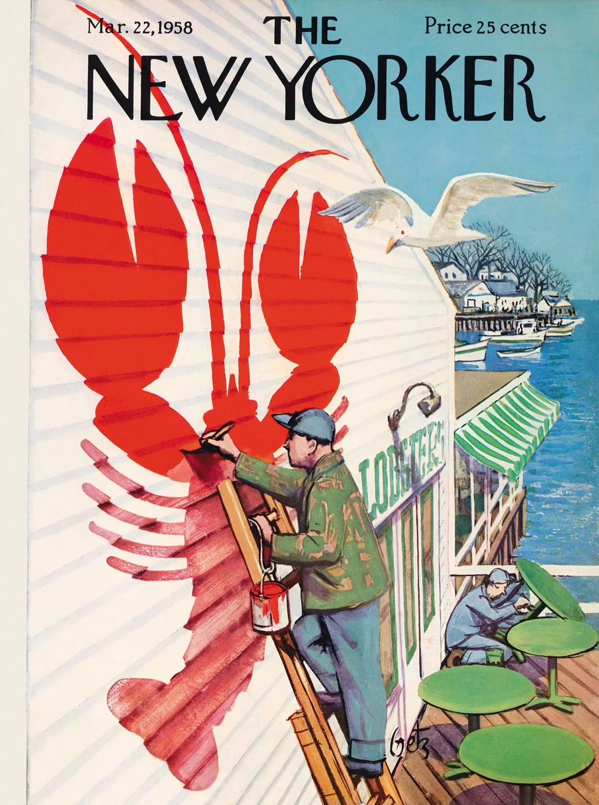 Обложка The New Yorker, 22 марта 1958, художник Артур Гетц