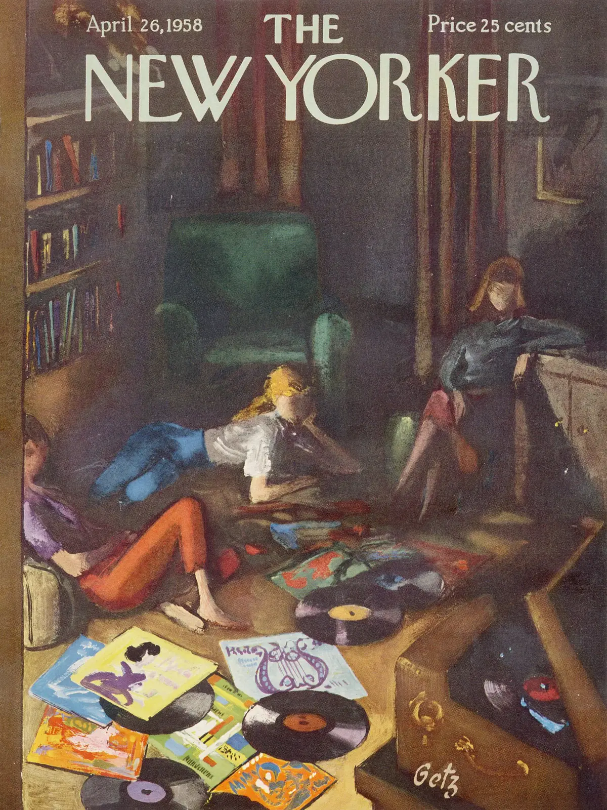 Обложка The New Yorker, 26 апреля 1958, художник Артур Гетц