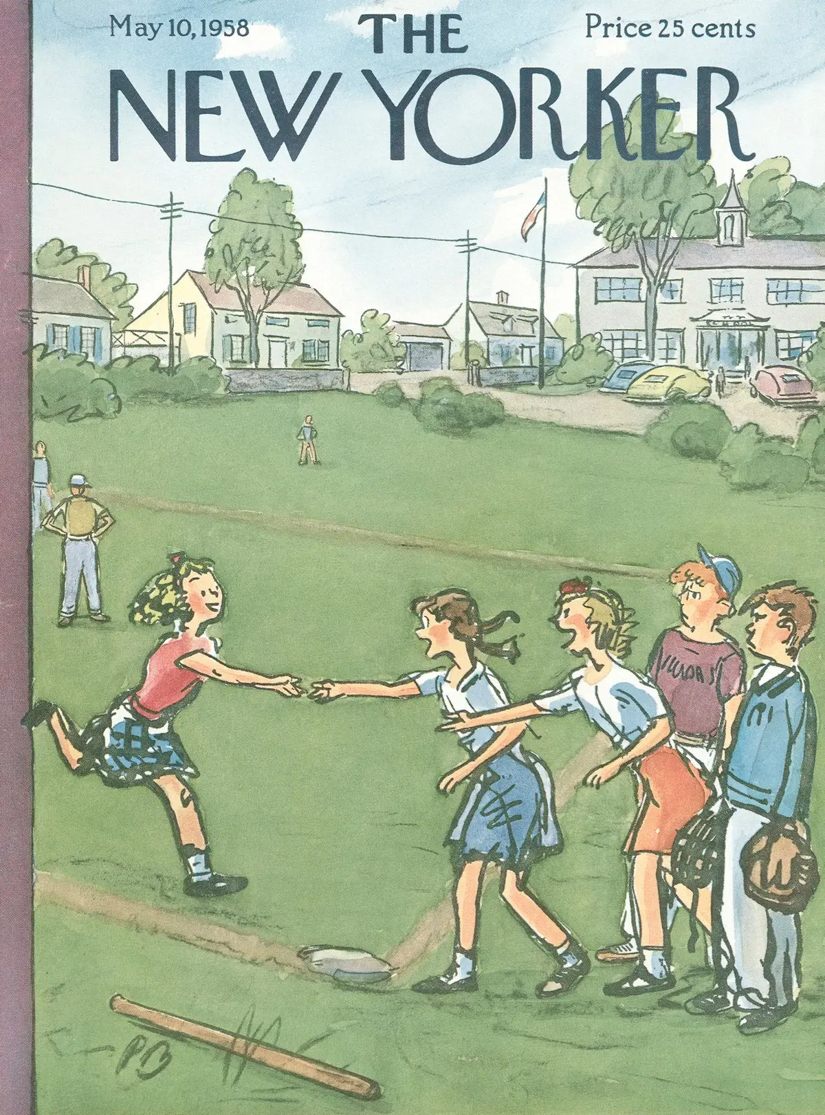 Обложка The New Yorker, 10 мая 1958, художник Перри Барлоу