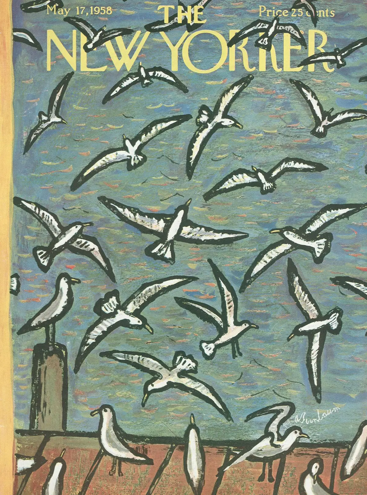 Обложка The New Yorker, 17 мая 1958, художник Эйб Бирнбаум