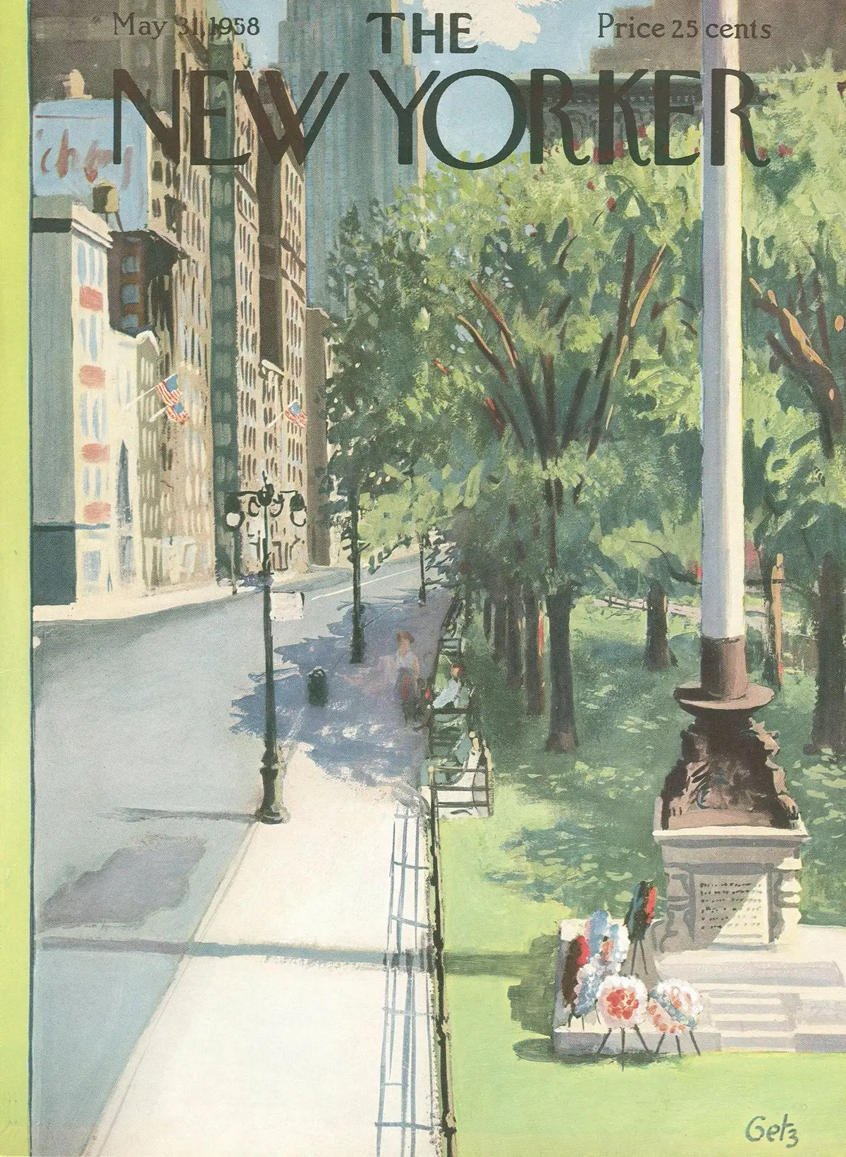 Обложка The New Yorker, 31 мая 1958, художник Артур Гетц