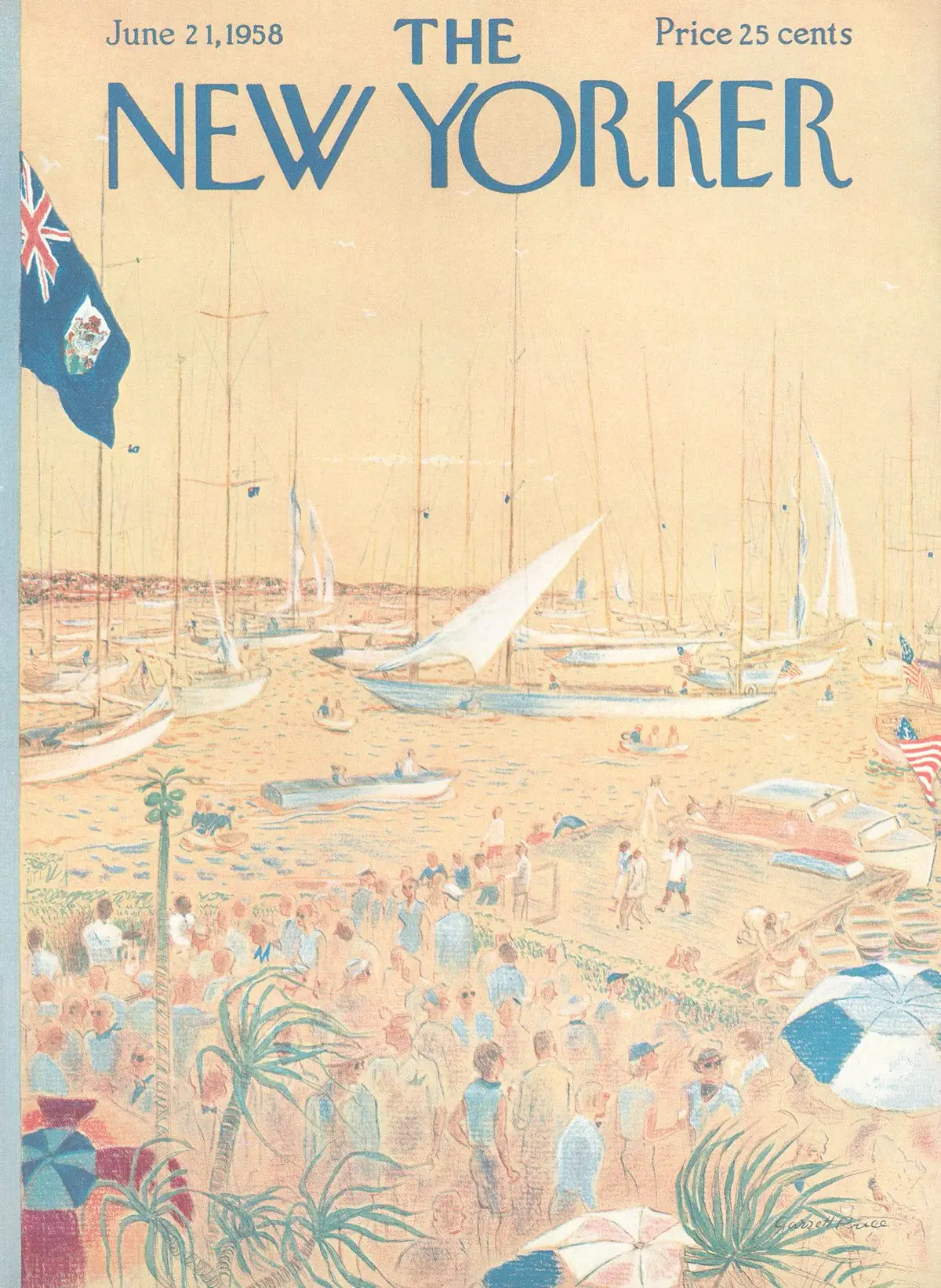 Обложка The New Yorker, 21 июня 1958, художник Гарретт Прайс