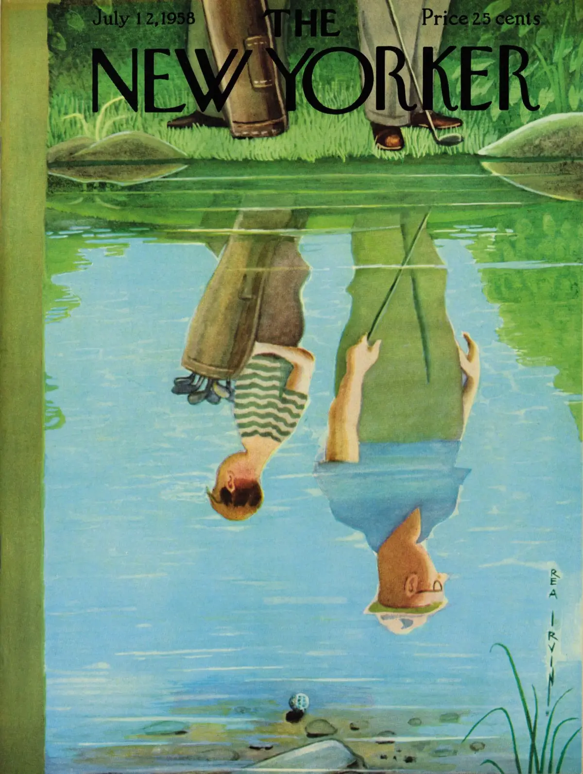 Обложка The New Yorker, 12 июля 1958, художник Реа Ирвин