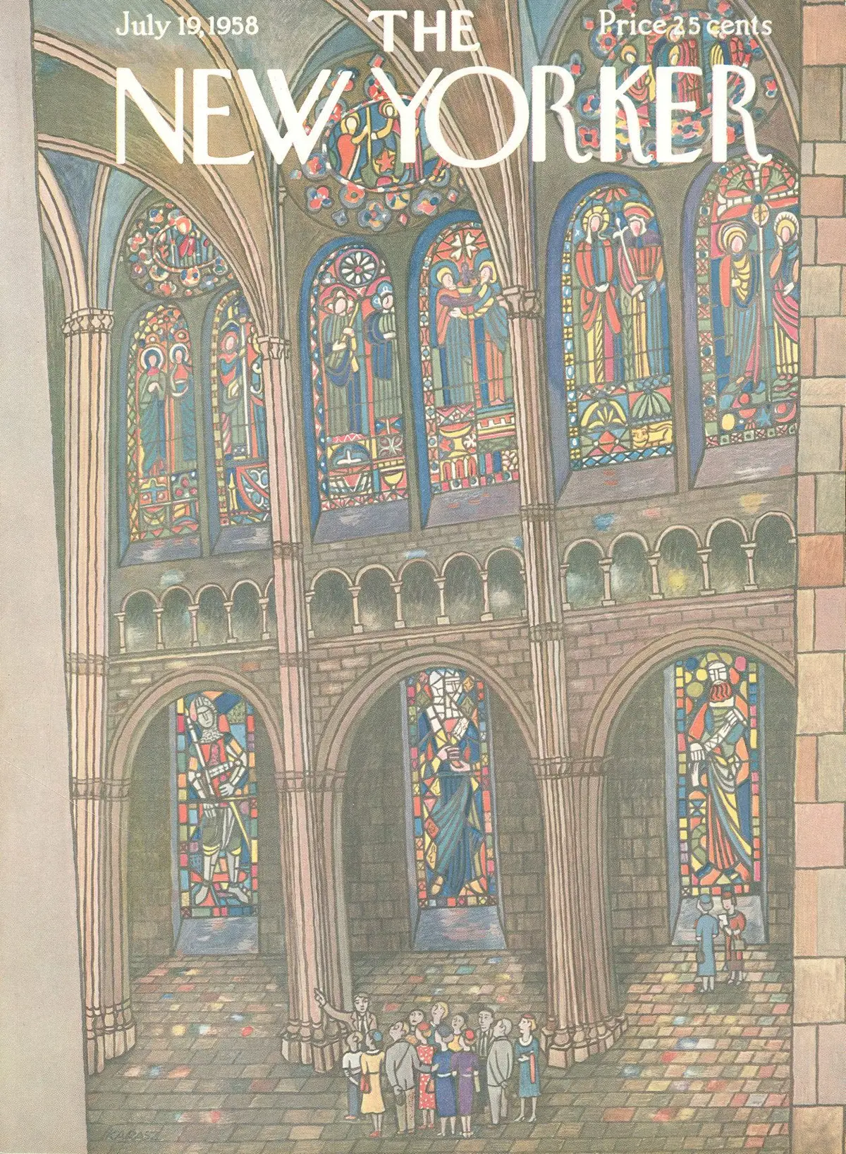 Обложка The New Yorker, 19 июля 1958, художник Илонка Карас