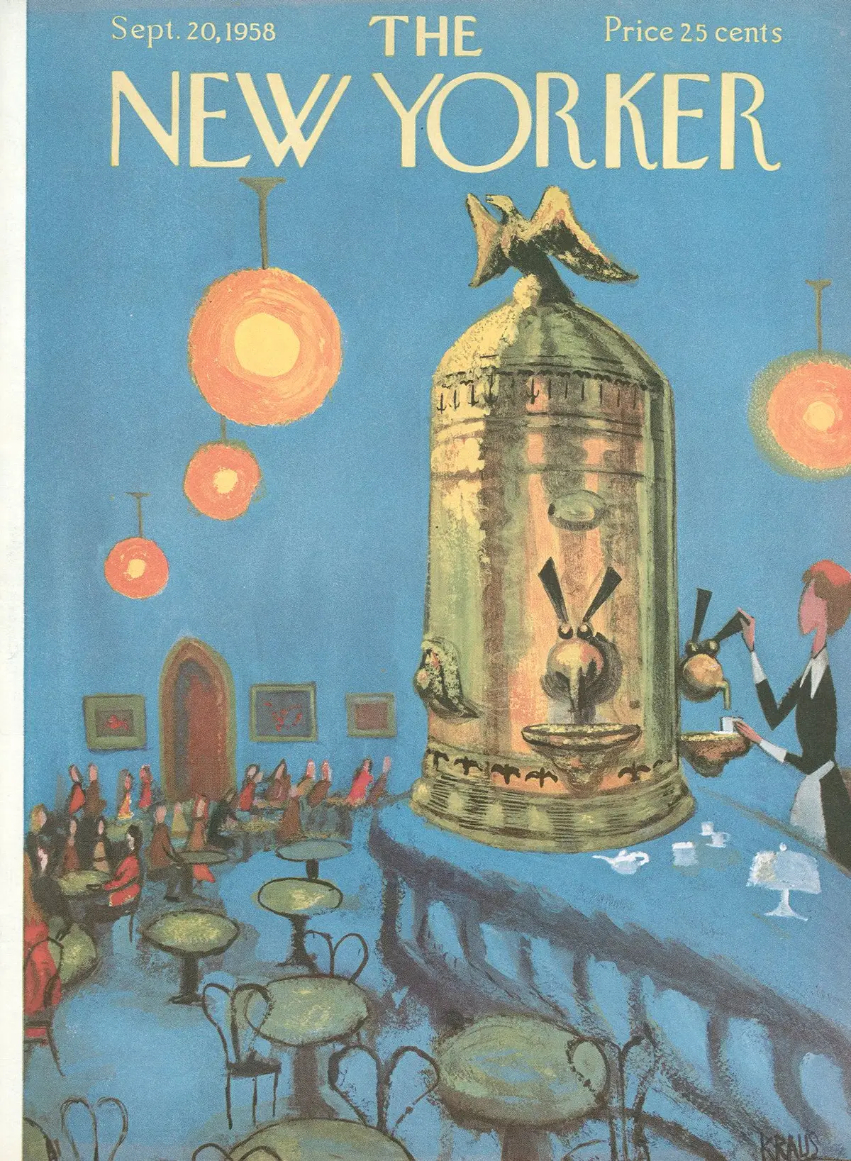 Обложка The New Yorker, 20 сентября 1958, художник Роберт Краус