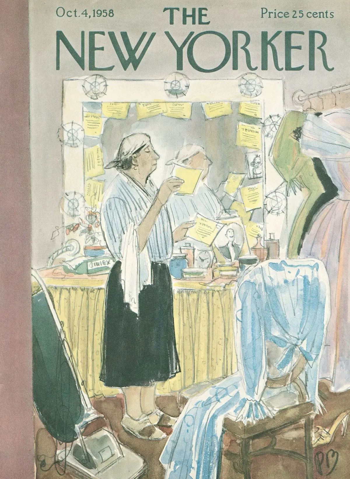 Обложка The New Yorker, 4 октября 1958, художник Перри Барлоу