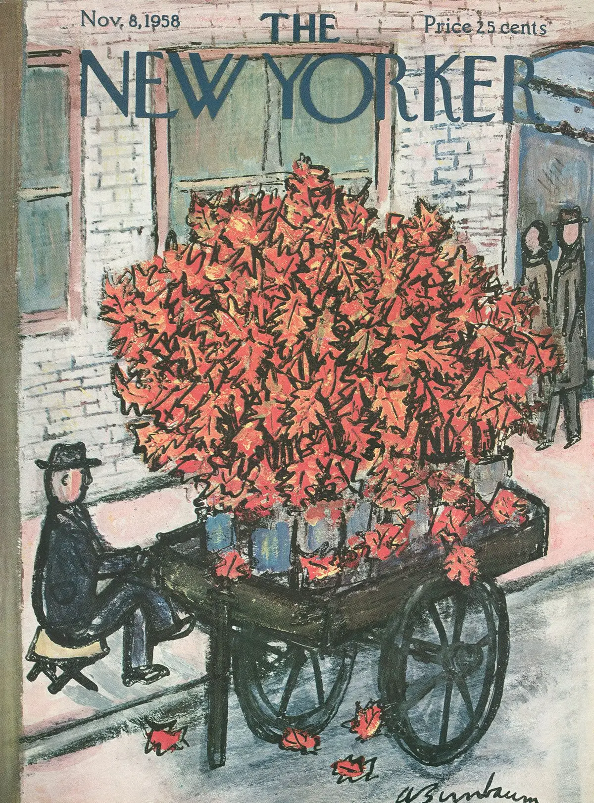 Обложка The New Yorker, 8 ноября 1958, художник Эйб Бирнбаум