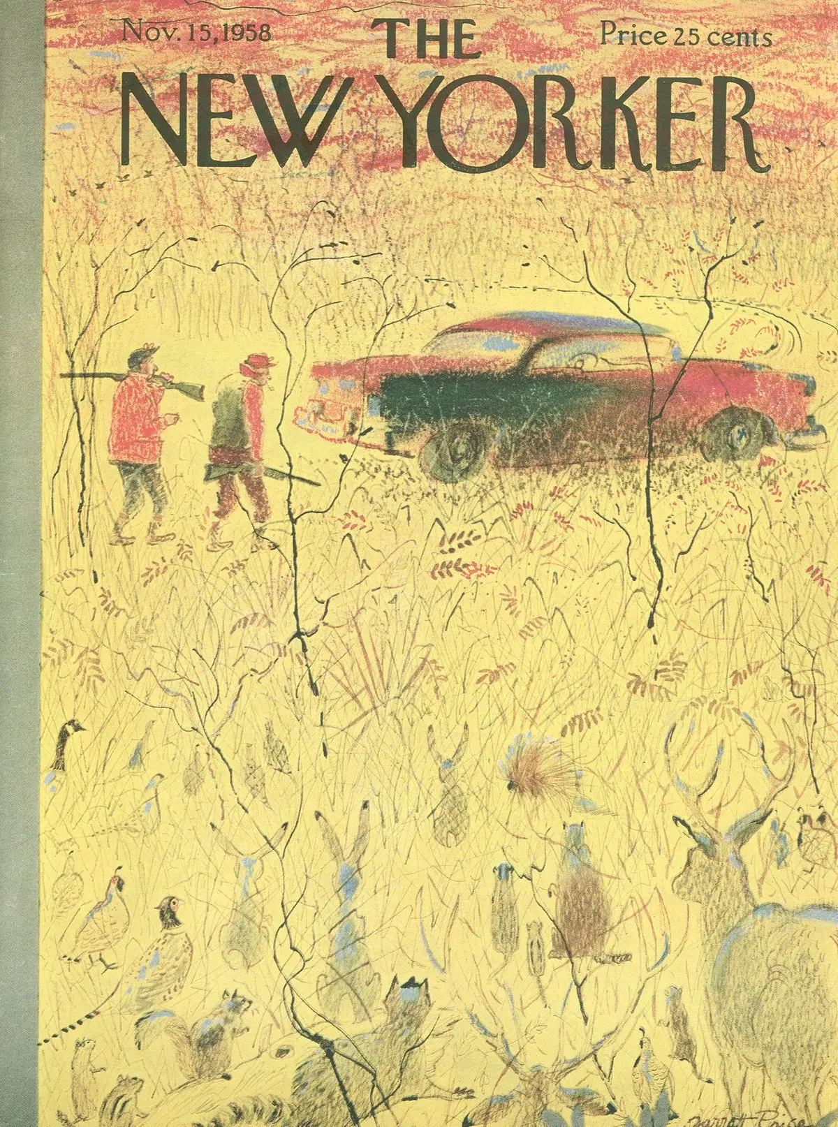 Обложка The New Yorker, 15 ноября 1958, художник Гарретт Прайс