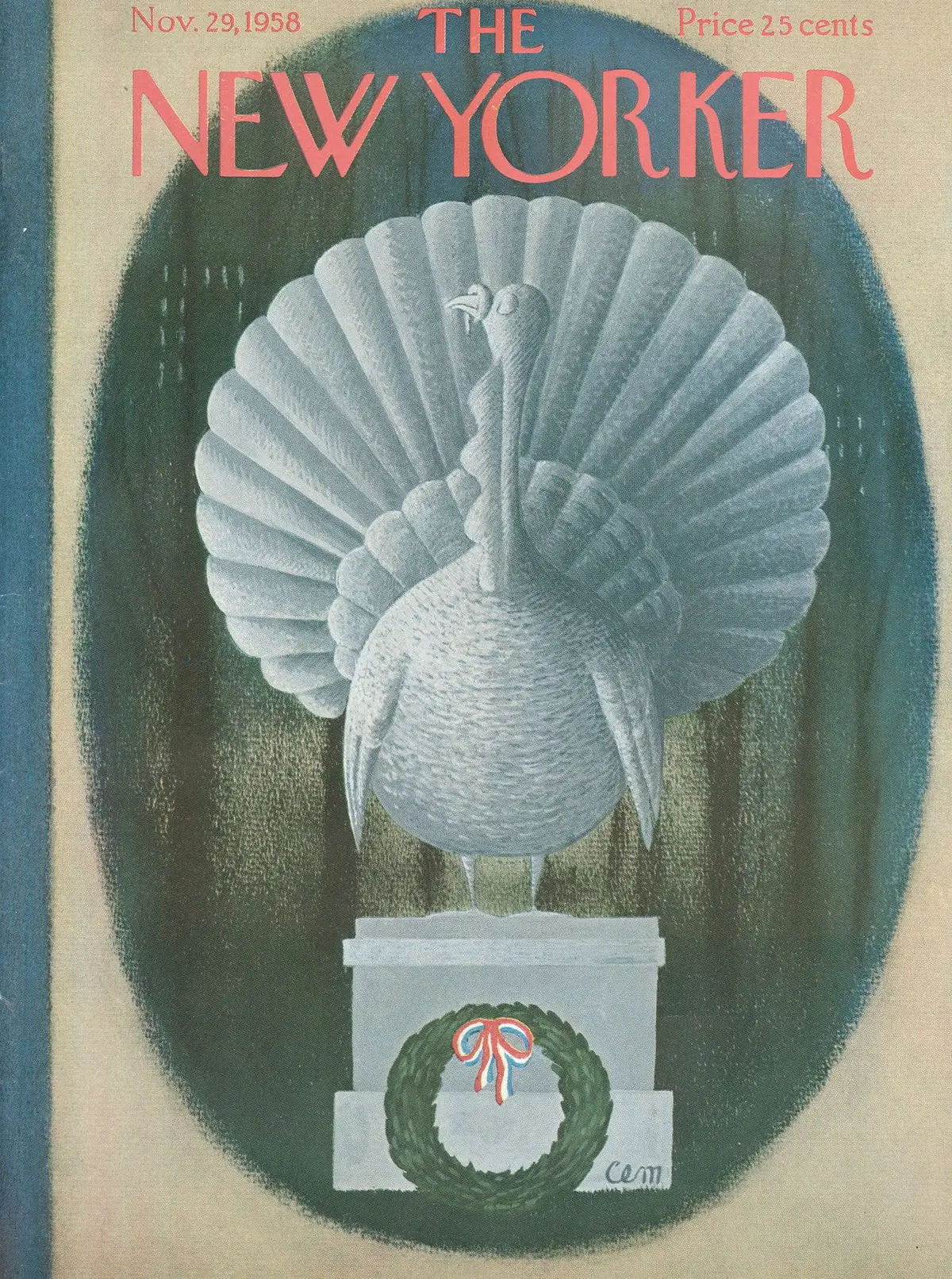 Обложка The New Yorker, 29 ноября 1958, художник Чарльз Мартин