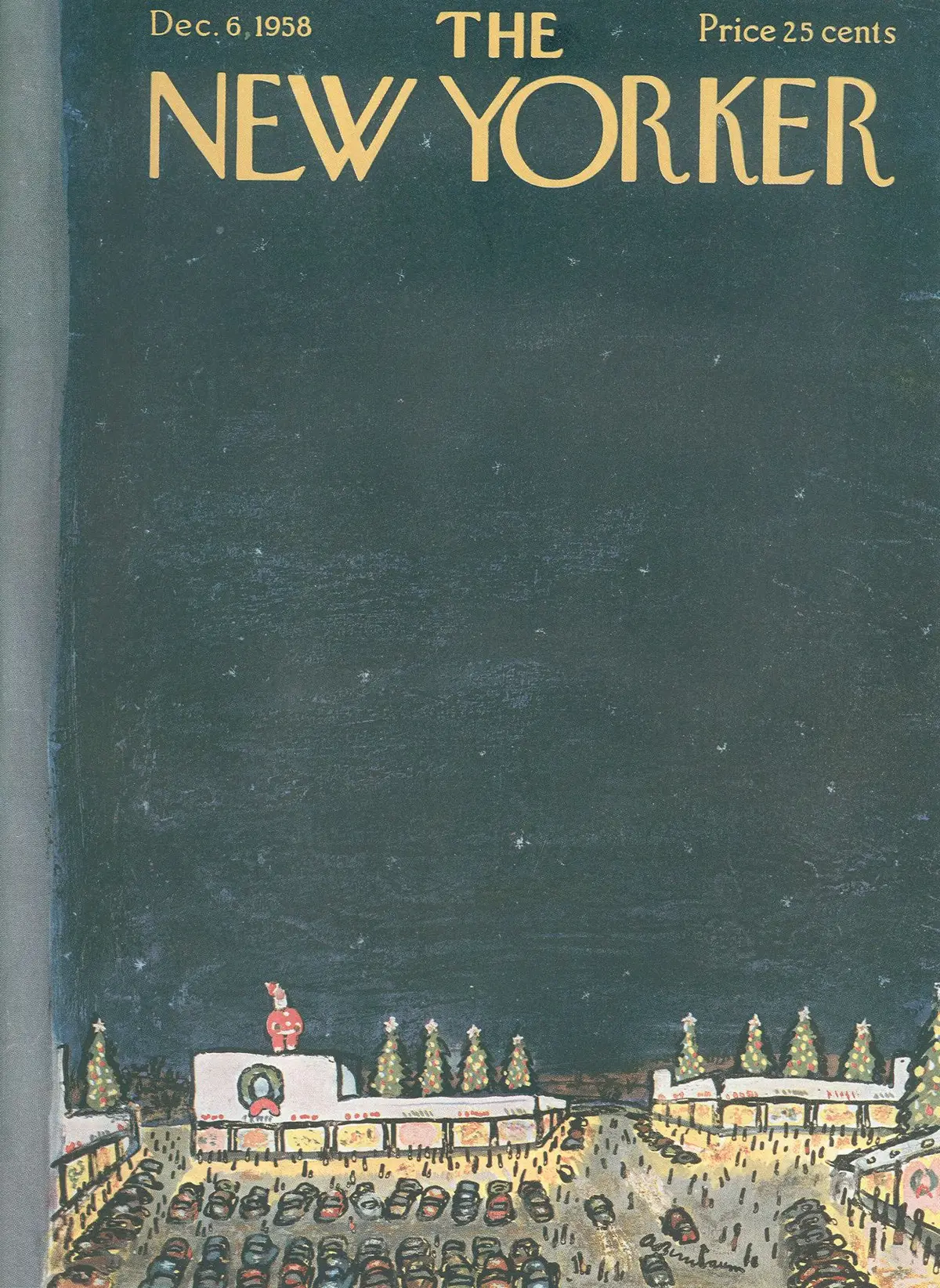 Обложка The New Yorker, 6 декабря 1958, художник Эйб Бирнбаум