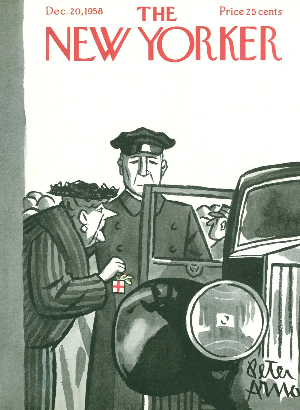 Обложка The New Yorker, 20 декабря 1958, художник Питер Арно