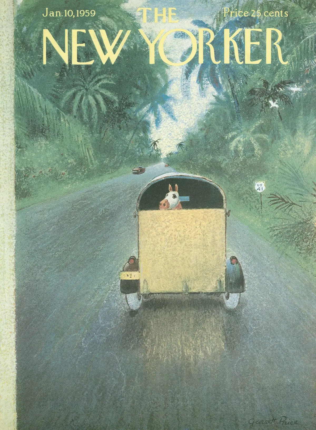 Обложка The New Yorker, 10 января 1959, художник Гарретт Прайс