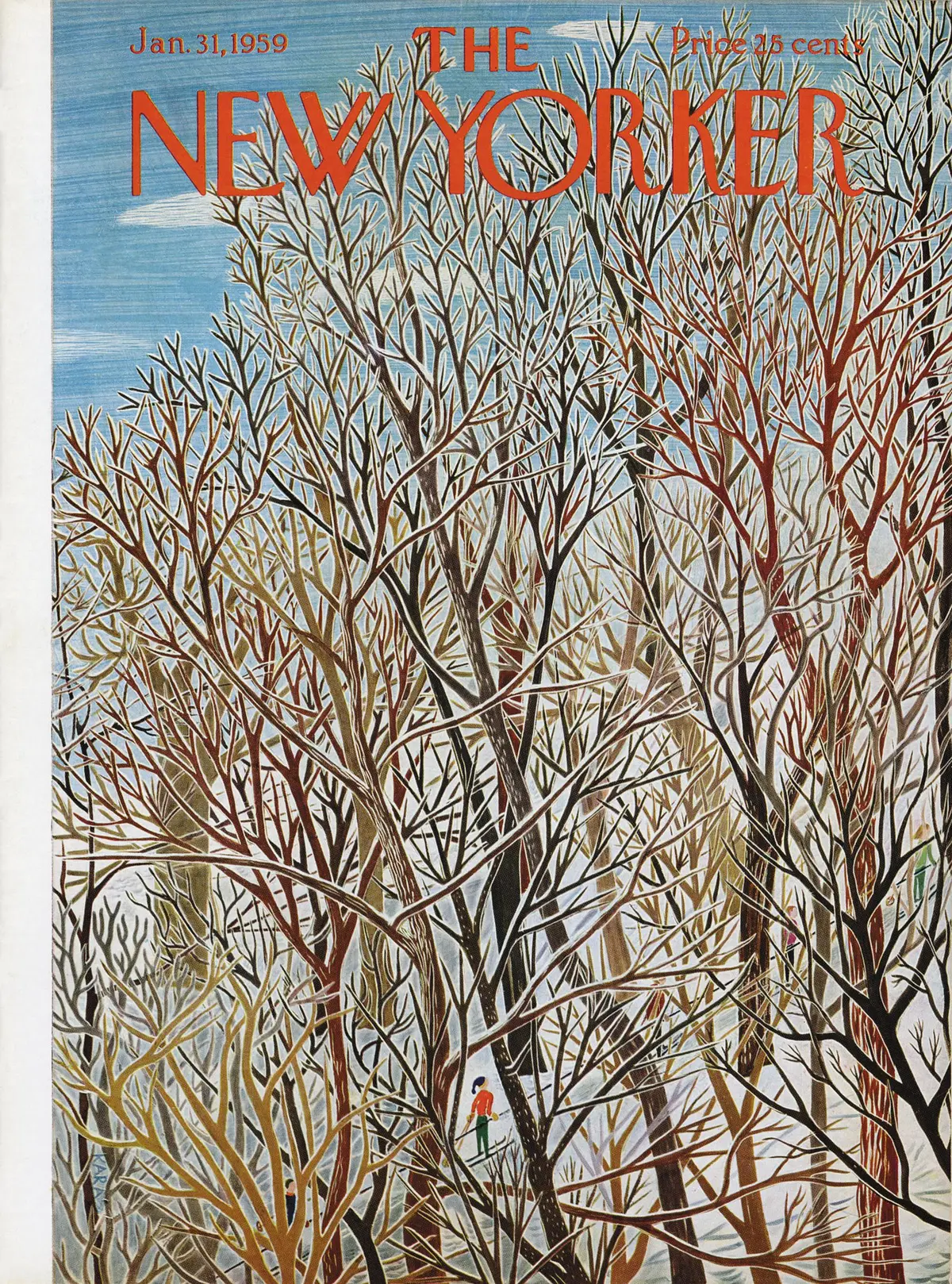 Обложка The New Yorker, 31 января 1959, художник Илонка Карас
