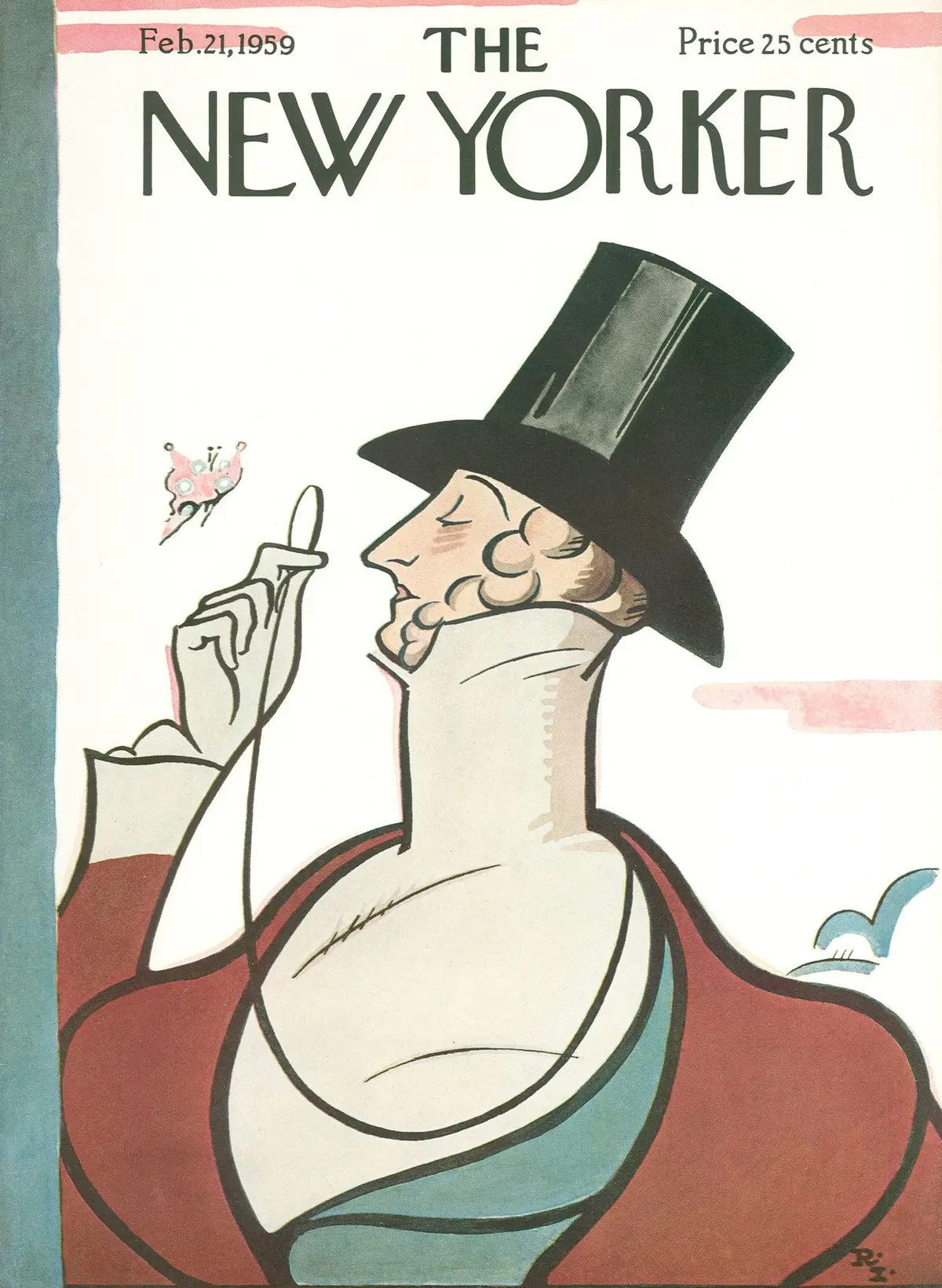 Обложка The New Yorker, 21 февраля 1959, художник Реа Ирвин