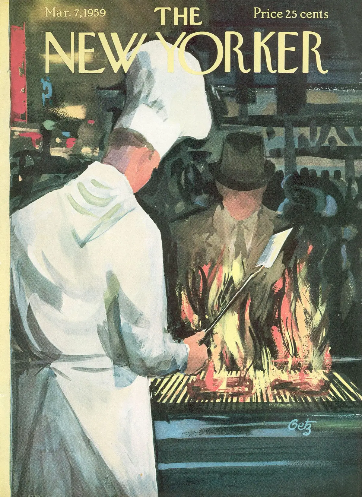 Обложка The New Yorker, 7 марта 1959, художник Артур Гетц