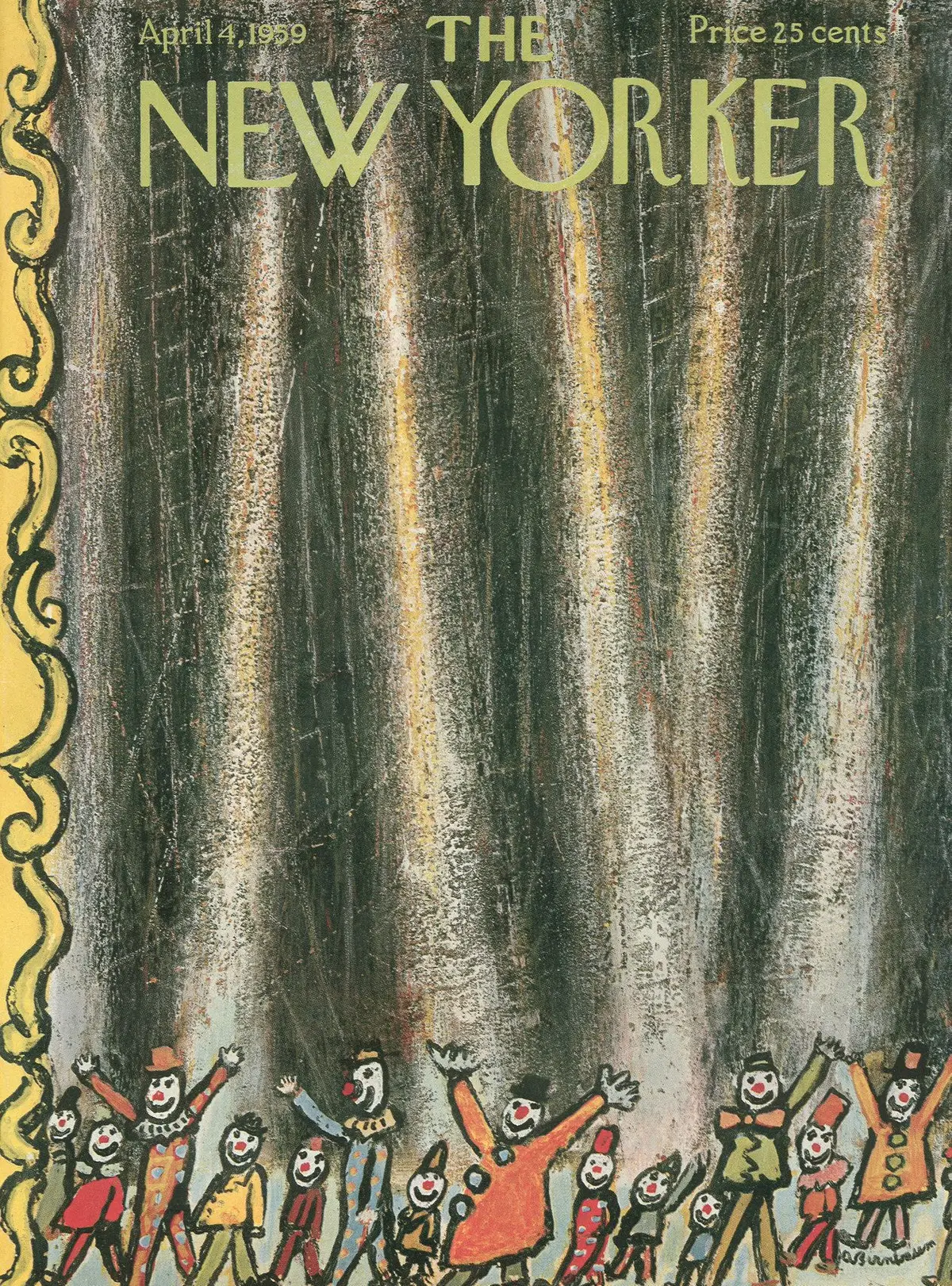 Обложка The New Yorker, 4 апреля 1959, художник Эйб Бирнбаум