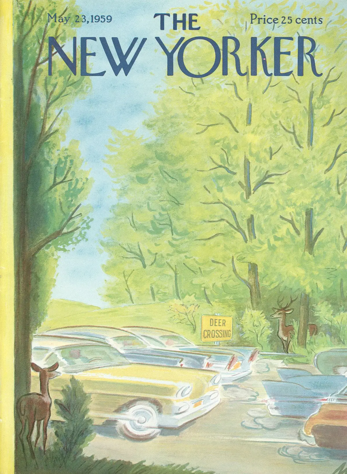 Обложка The New Yorker, 23 мая 1959, художник Джулиан де Миски