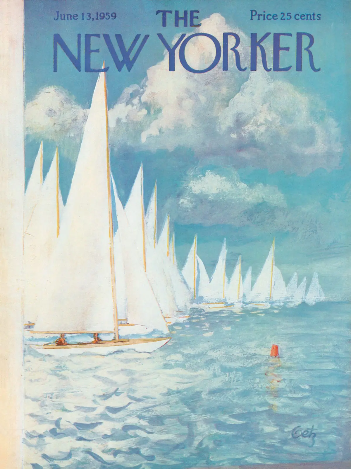 Обложка The New Yorker, 13 июня 1959, художник Артур Гетц