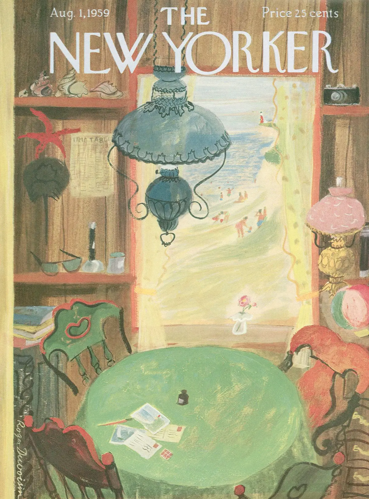 Обложка The New Yorker, 1 августа 1959, художник Роже Дювуазен