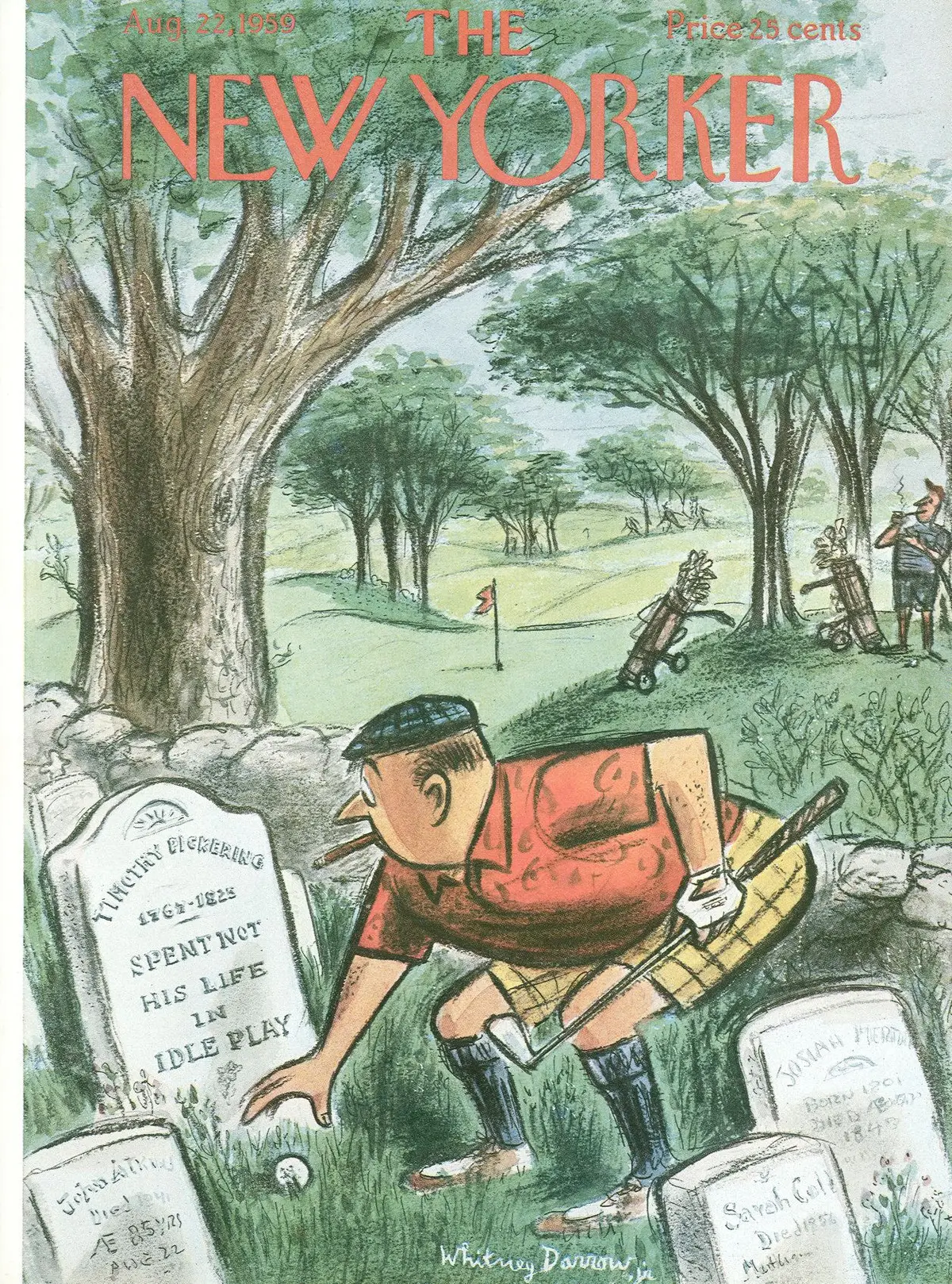 Обложка The New Yorker, 22 августа 1959, художник Уитни Дэрроу-младший