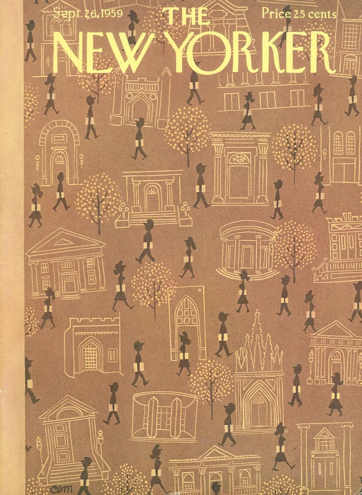 Обложка The New Yorker, 26 сентября 1959, художник Чарльз Мартин