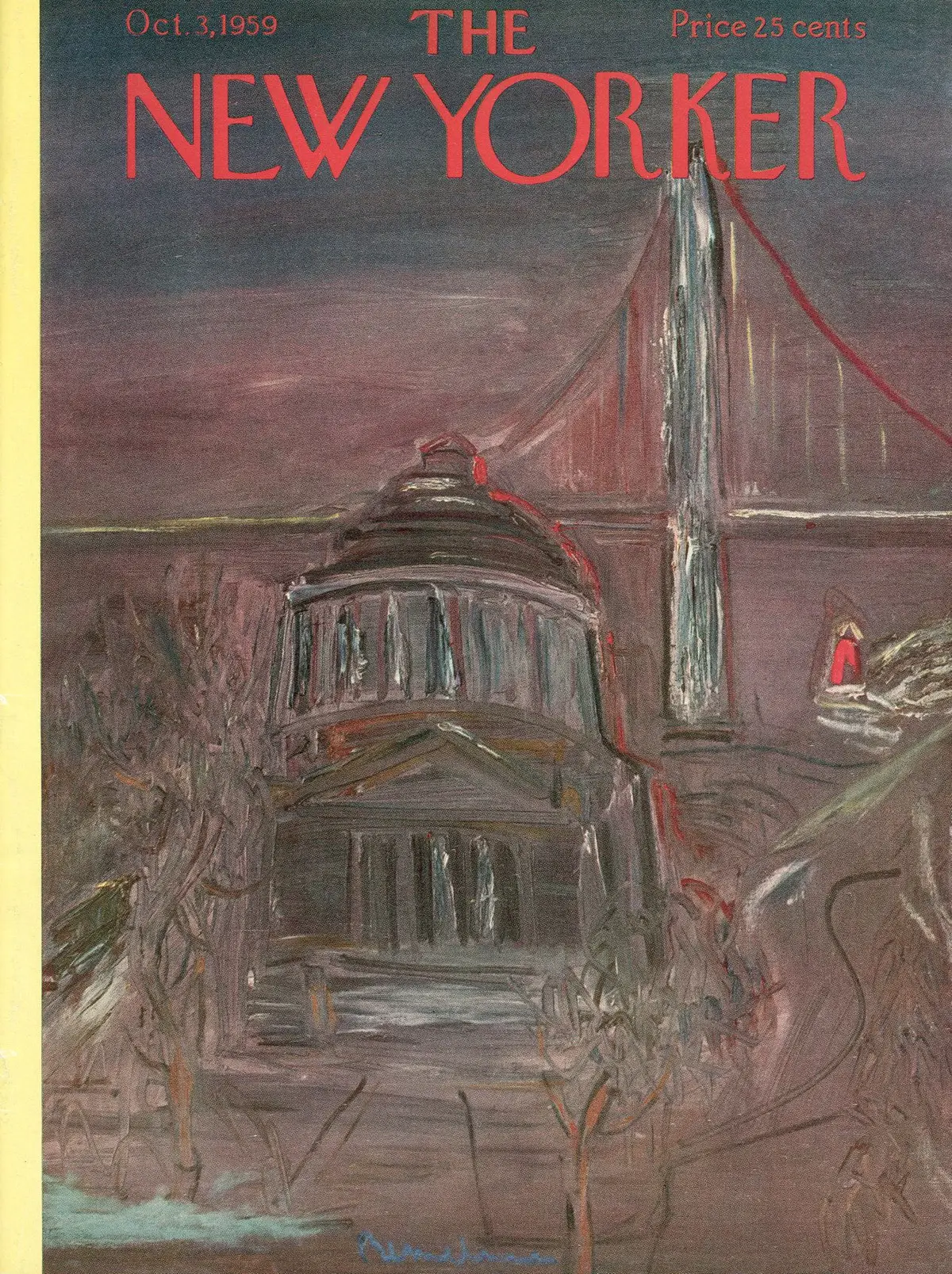 Обложка The New Yorker, 3 октября 1959, художник Людвиг Бемельманс