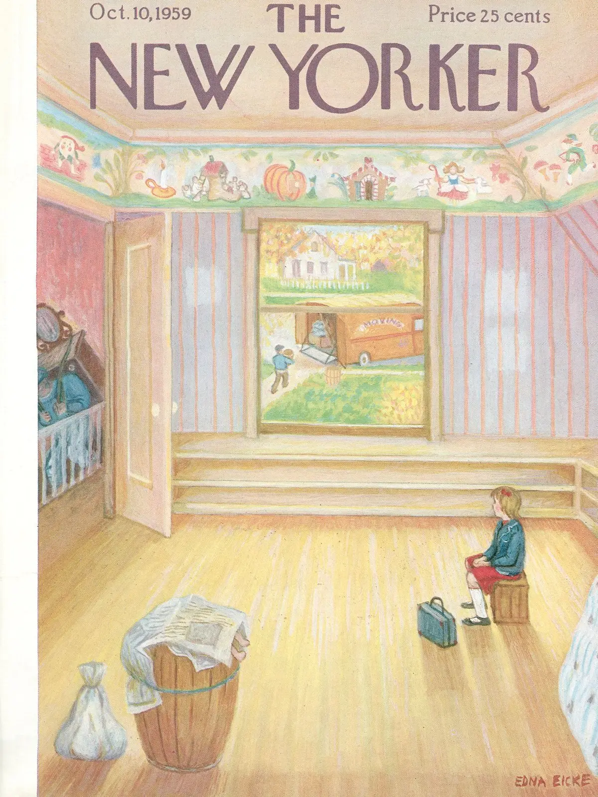 Обложка The New Yorker, 10 октября 1959, художник Эдна Айке
