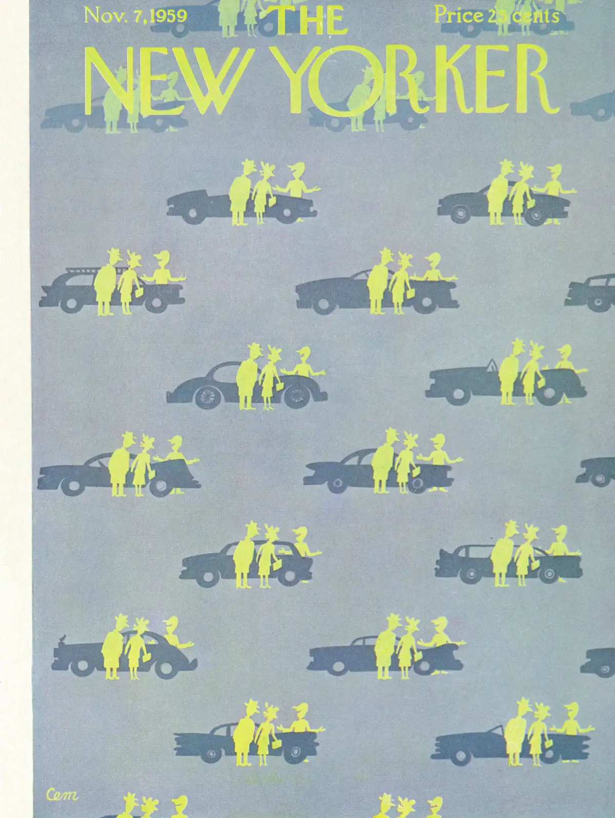 Обложка The New Yorker, 7 ноября 1959, художник Чарльз Мартин