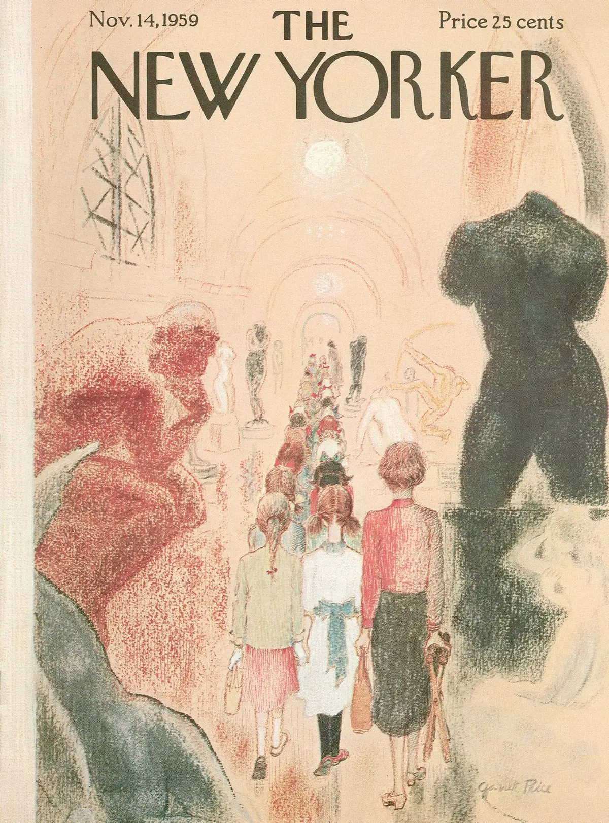Обложка The New Yorker, 14 ноября 1959, художник Гарретт Прайс