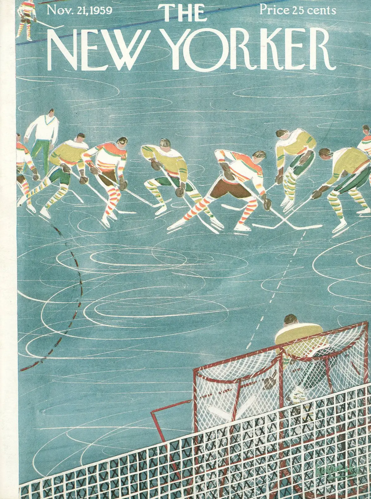Обложка The New Yorker, 21 ноября 1959, художник Анатоль Коварски
