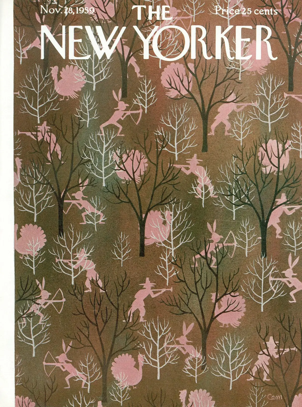 Обложка The New Yorker, 28 ноября 1959, художник Чарльз Мартин